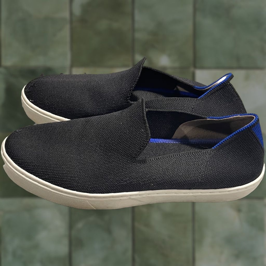 Rothy's Rothy’s Navy Blue Slip On Knit Casual Comfort Sneakers Women 8.5 Size Blue Knit Upper Cotton Casual Slip-On Comfort Shoes Size US 6 / IT 36 - 1 Thumbnail