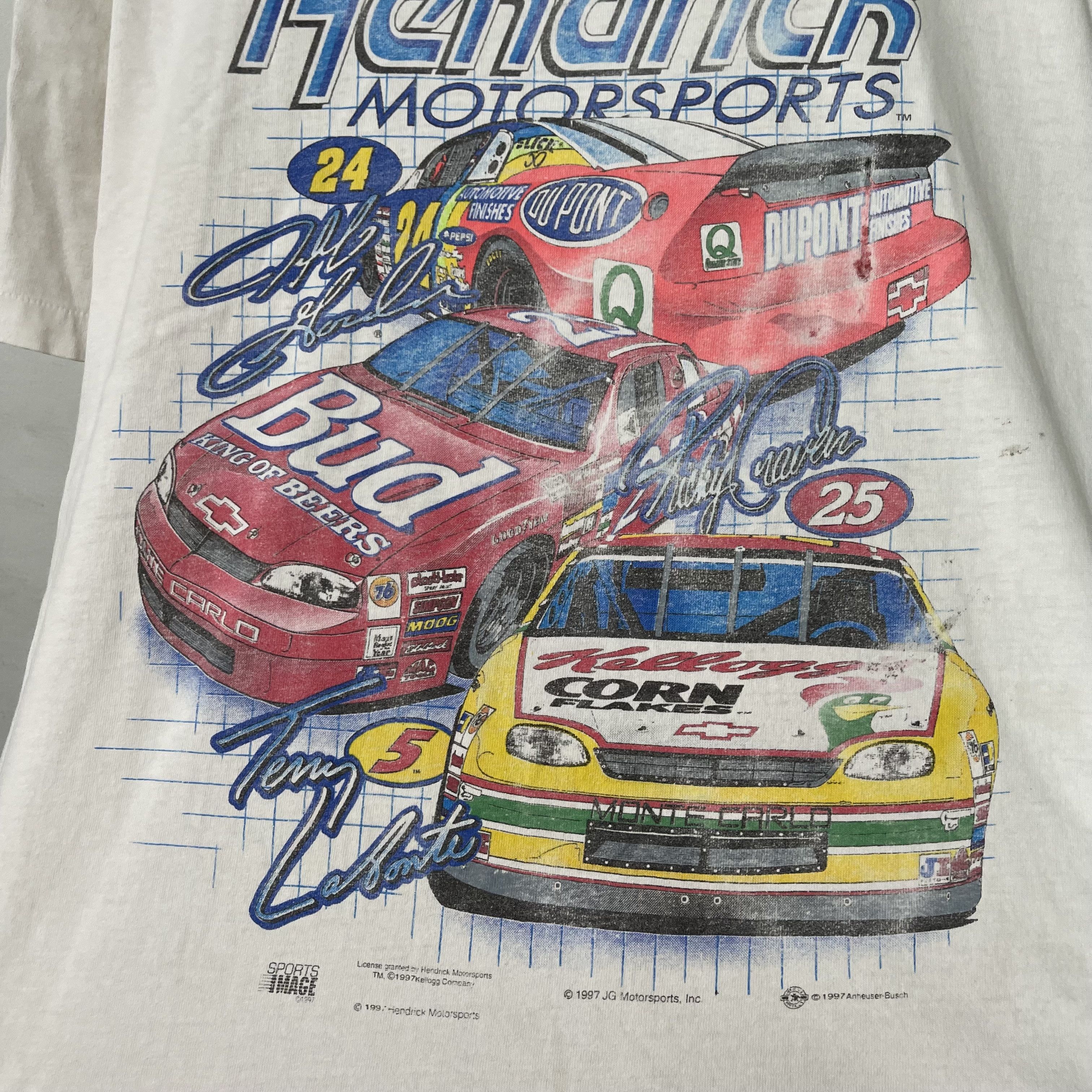Vintage Vintage 1997 Hendrick Motorsports T-Shirt Size US XL / EU 56 / 4 - 3 Thumbnail