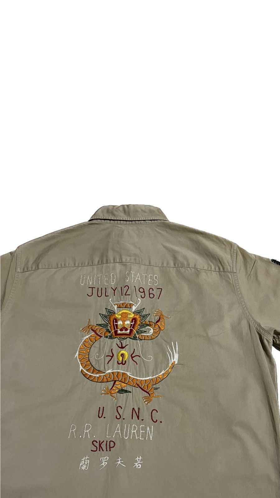 Polo Ralph Lauren Vintage Polo Ralph Lauren RR Lauren Embroided Military Shirt Size US M / EU 48-50 / 2 - 2 Thumbnail