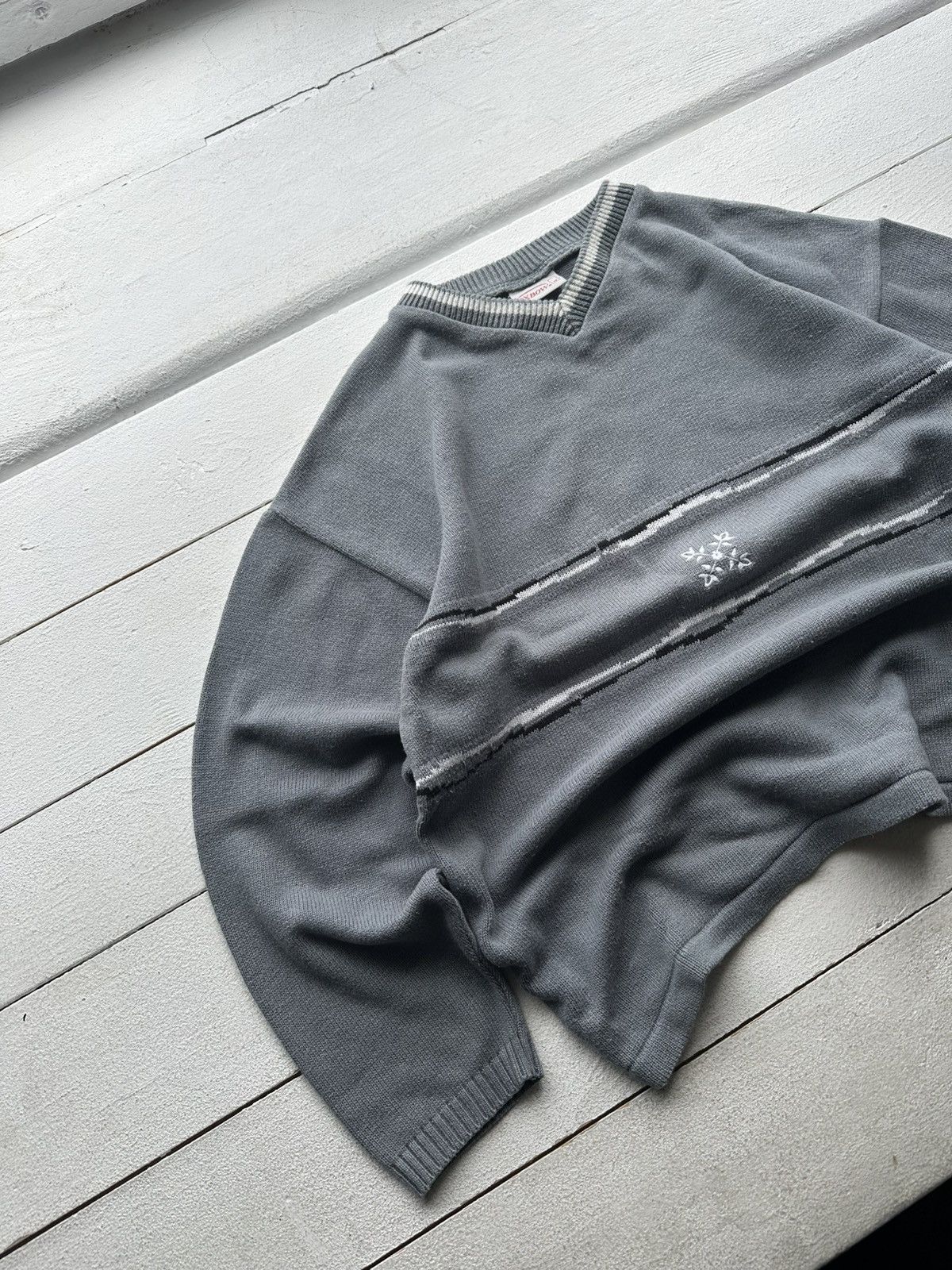Oxbow × Vintage 🚨 VINTAGE OXBOW SWEATER RARE WITH LOGO V NECK LUXURY Size US M / EU 48-50 / 2 - 2 Thumbnail