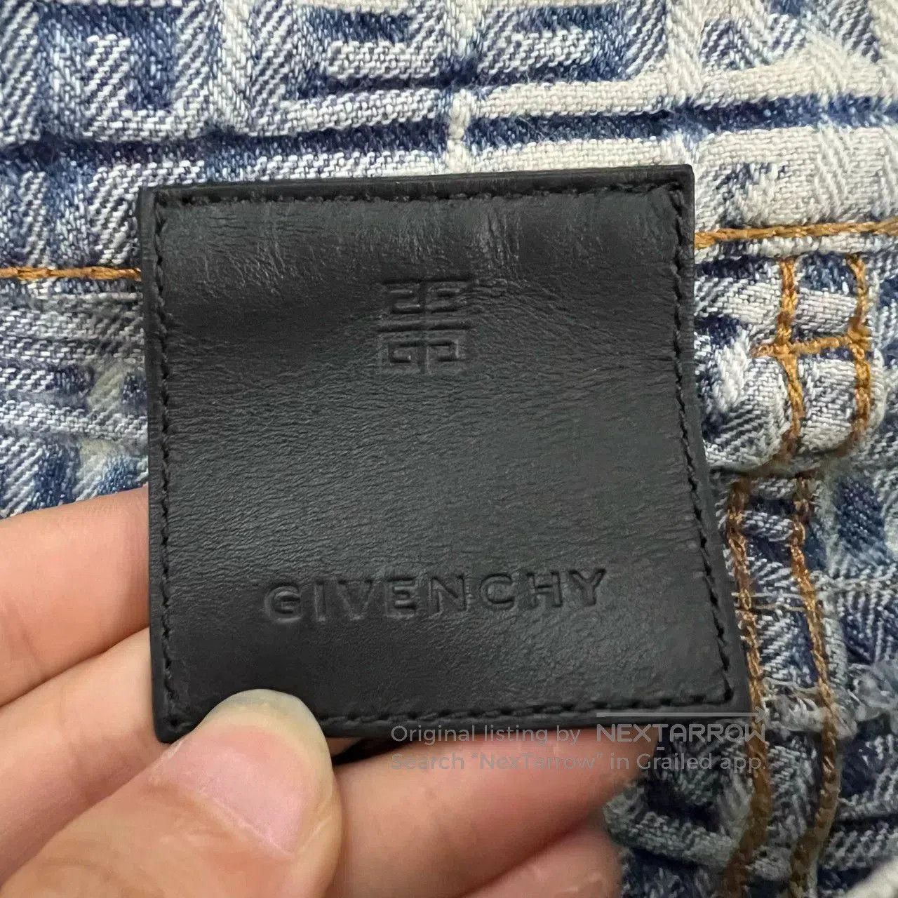 Givenchy Givenchy 4G Bleached Slim Jeans Size 31. Size US 31 - 3 Thumbnail