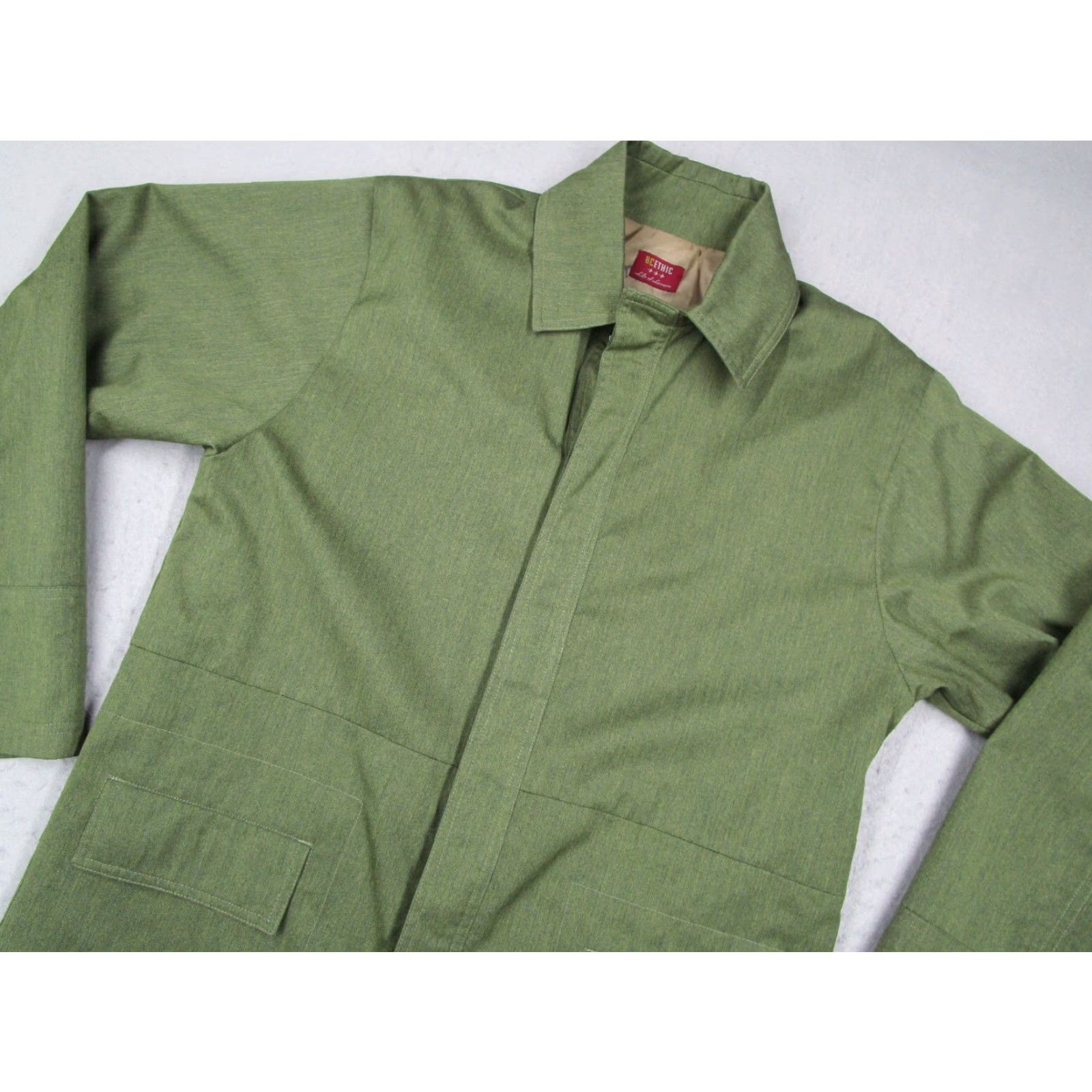 Etro Vintage BC Ethic Jacket Mens Large Green Button Up Overcoat Retro Streetwear 90s Size US L / EU 52-54 / 3 - 2 Thumbnail