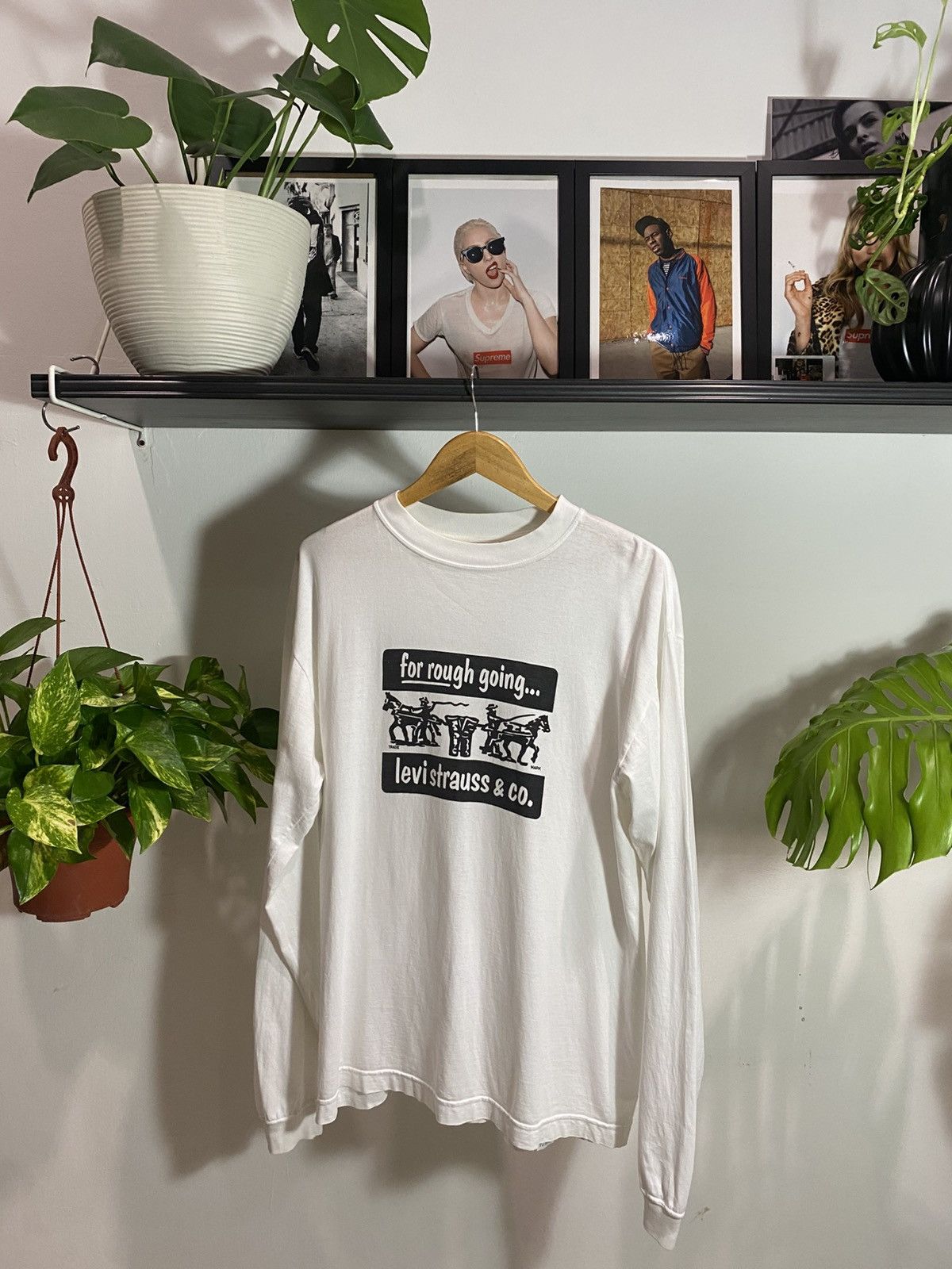 Levi's Vintage Clothing Vtg 90’s Levi’s LS Tee Size US L / EU 52-54 / 3 - 1 Thumbnail