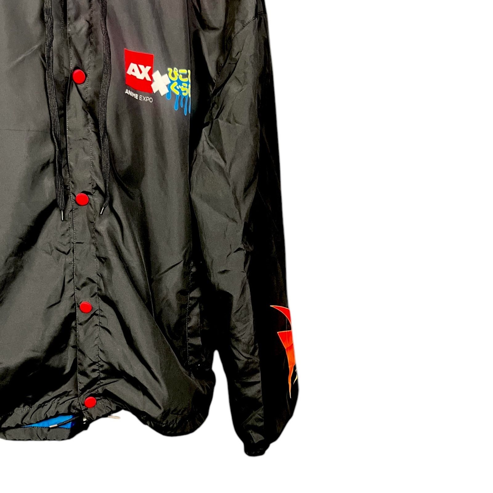 Gildan AX Anime Expo 2022 Men's XL Black Red Exclusive Windbreaker Size US XL / EU 56 / 4 - 5 Thumbnail