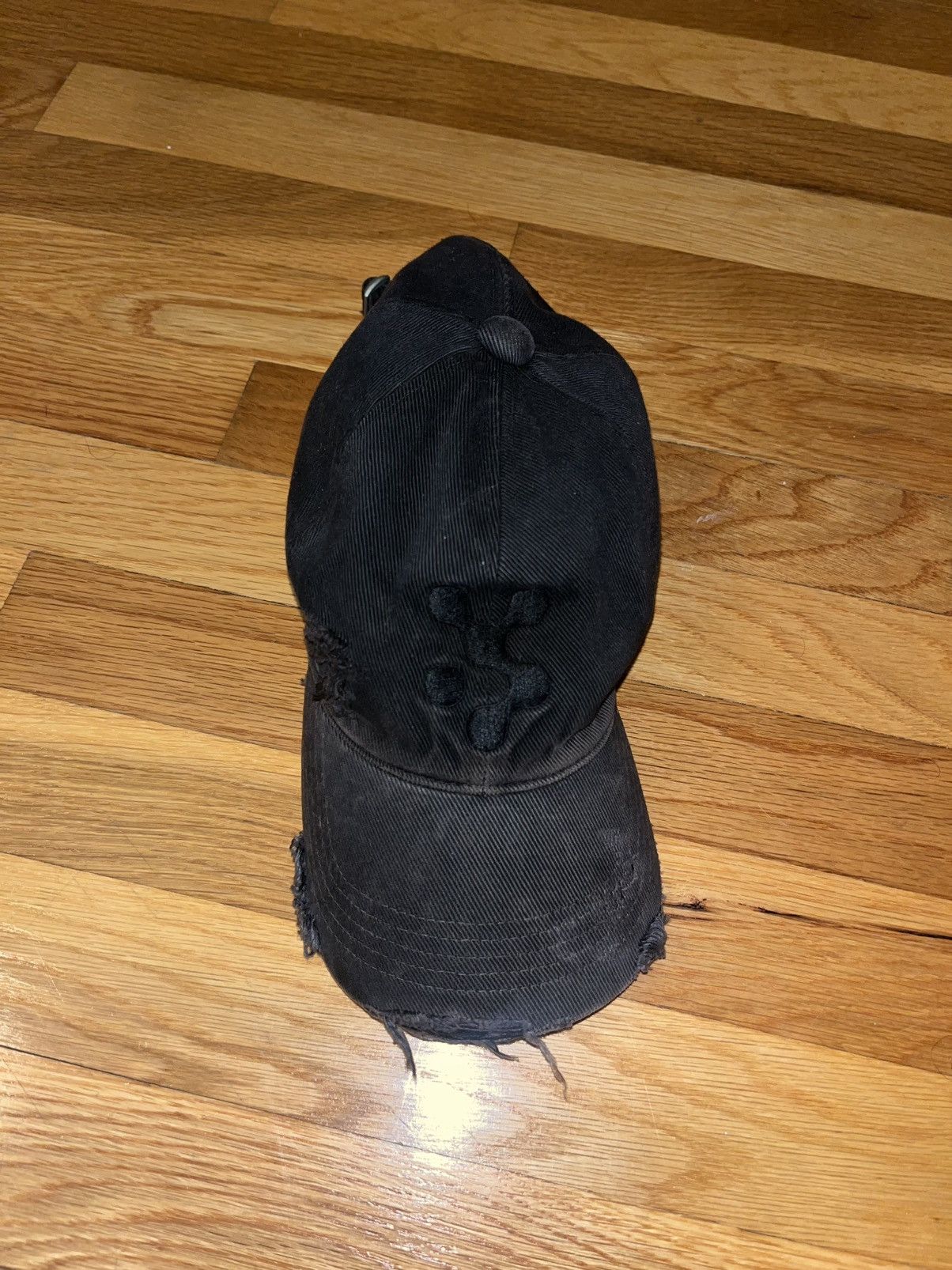 Vuja De Vuja De Mudwash Black Kai Destroyed PL Denim Hat | Grailed