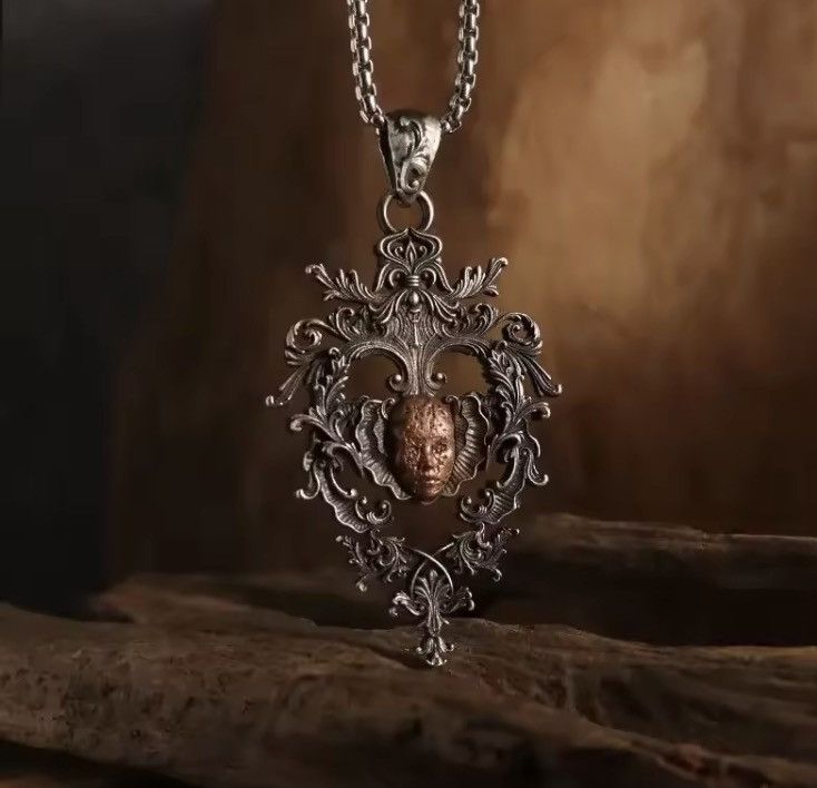 Jewelry Face Necklace Punk Chain Size ONE SIZE - 1 Thumbnail