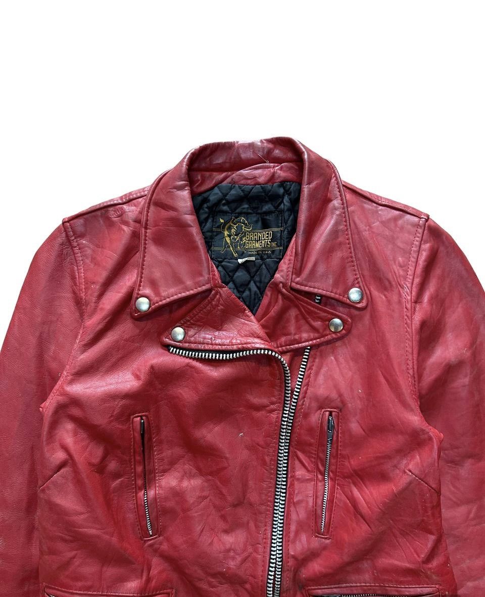 Branded Leather Vtg Branded Garments Double Collar Leather Jacket Size US S / EU 44-46 / 1 - 4 Thumbnail