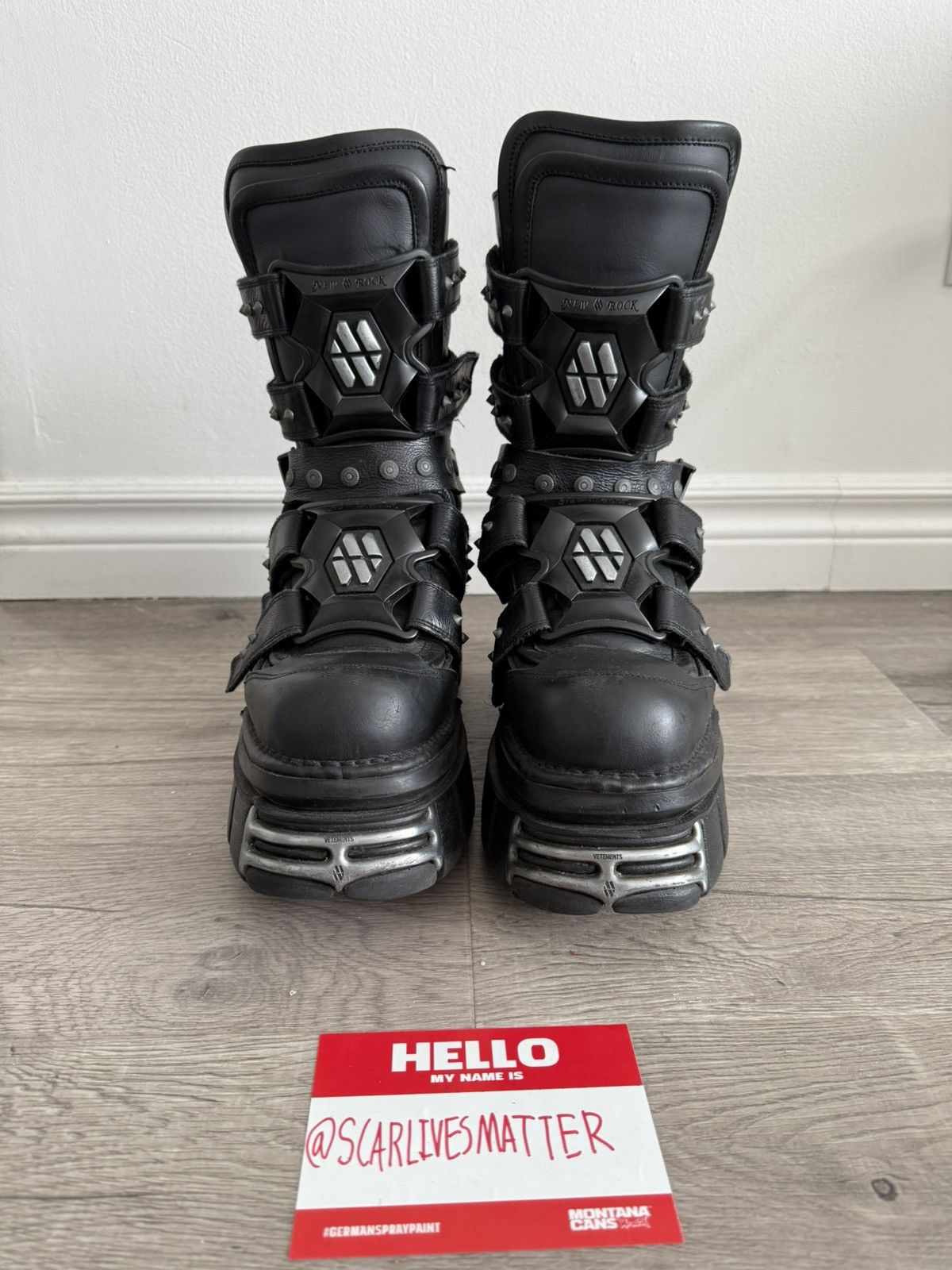 New Rock New Rock Jaded London Scythe Tower Boots | Grailed