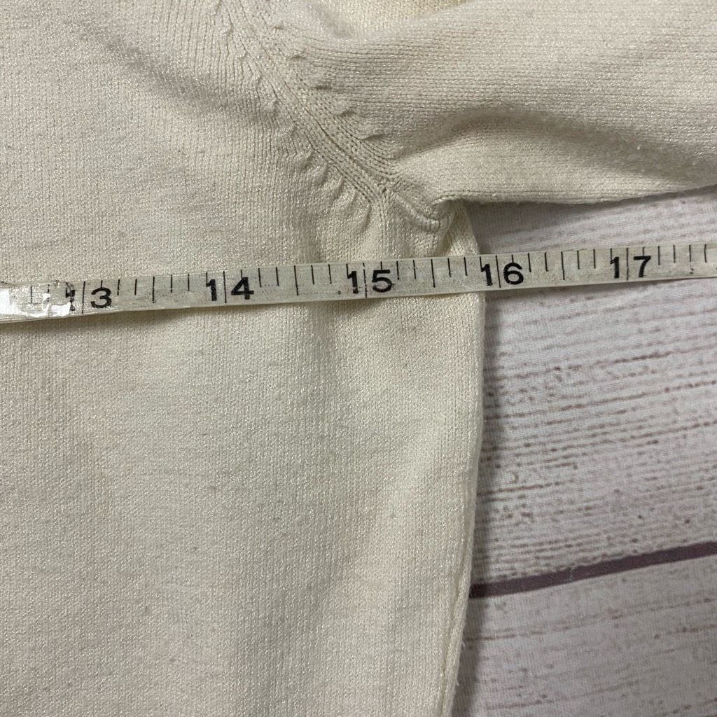 Gap GAP women M Crewneck Longsleeve classic sweater off white Size M / US 6-8 / IT 42-44 - 7 Thumbnail