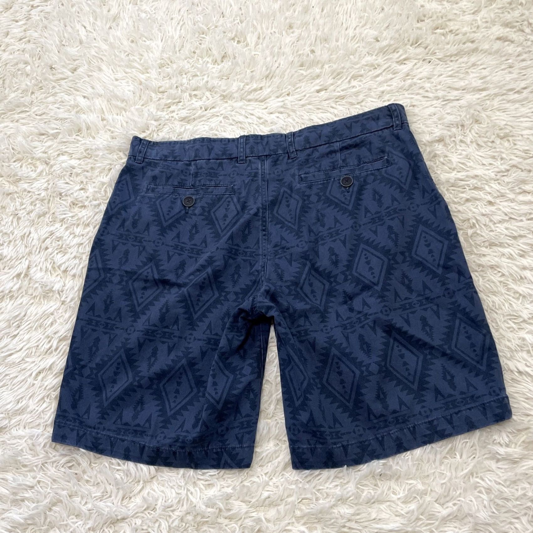 Vintage VINTAGE Arizona Jeans Shorts Men 36 Blue Aztec Tribal Southwestern Print Heavy Twill New Size US 36 / EU 52 - 3 Thumbnail
