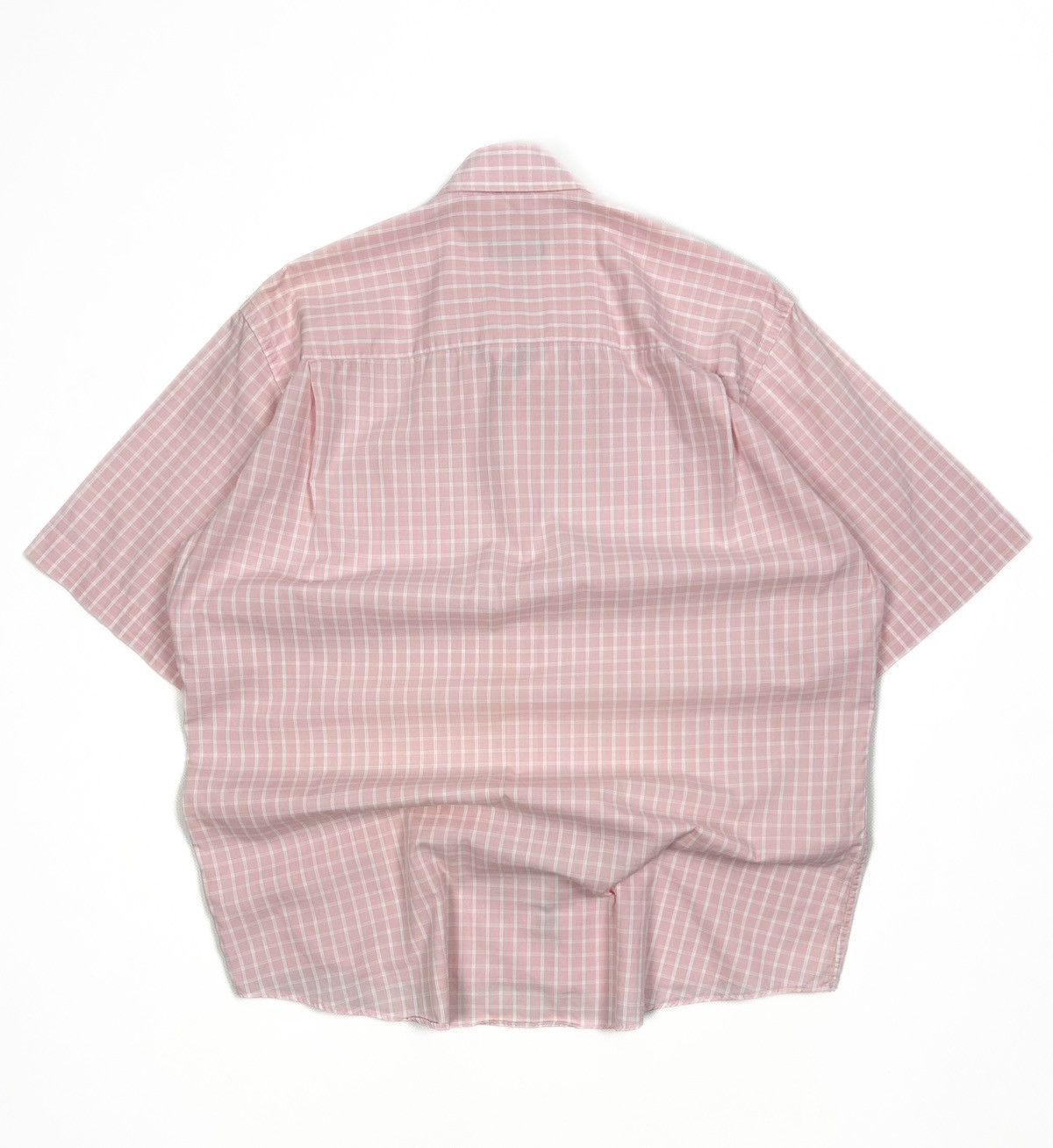 Burberry Vintage Burberry Pink Check Short Sleeve Button-Up Shirt M Size US M / EU 48-50 / 2 - 4 Thumbnail