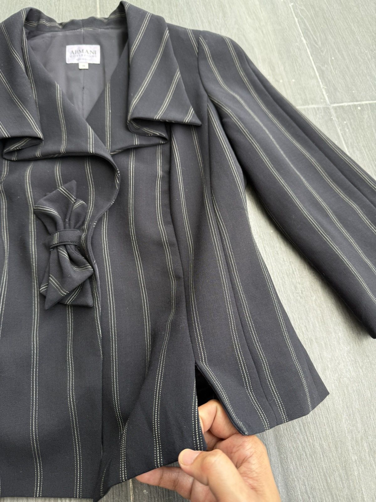 Giorgio Armani Armani Collezioni Double Collar Like Corset Blazer Size XS / US 0-2 / IT 36-38 - 9 Thumbnail