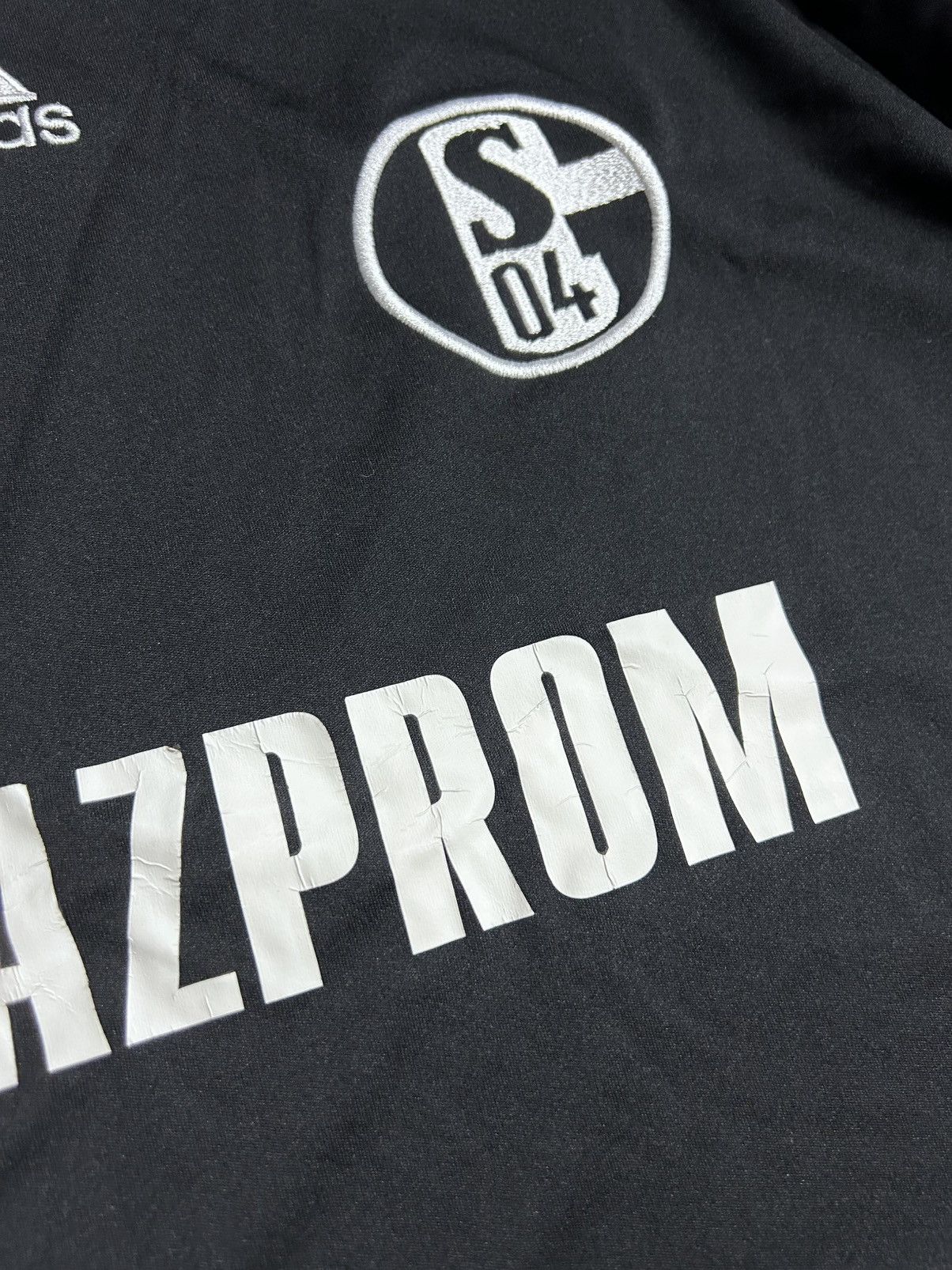 Adidas Schalke 04 2008/2009 vintage Adidas Jersey black Gazprom Size US XL / EU 56 / 4 - 8 Thumbnail