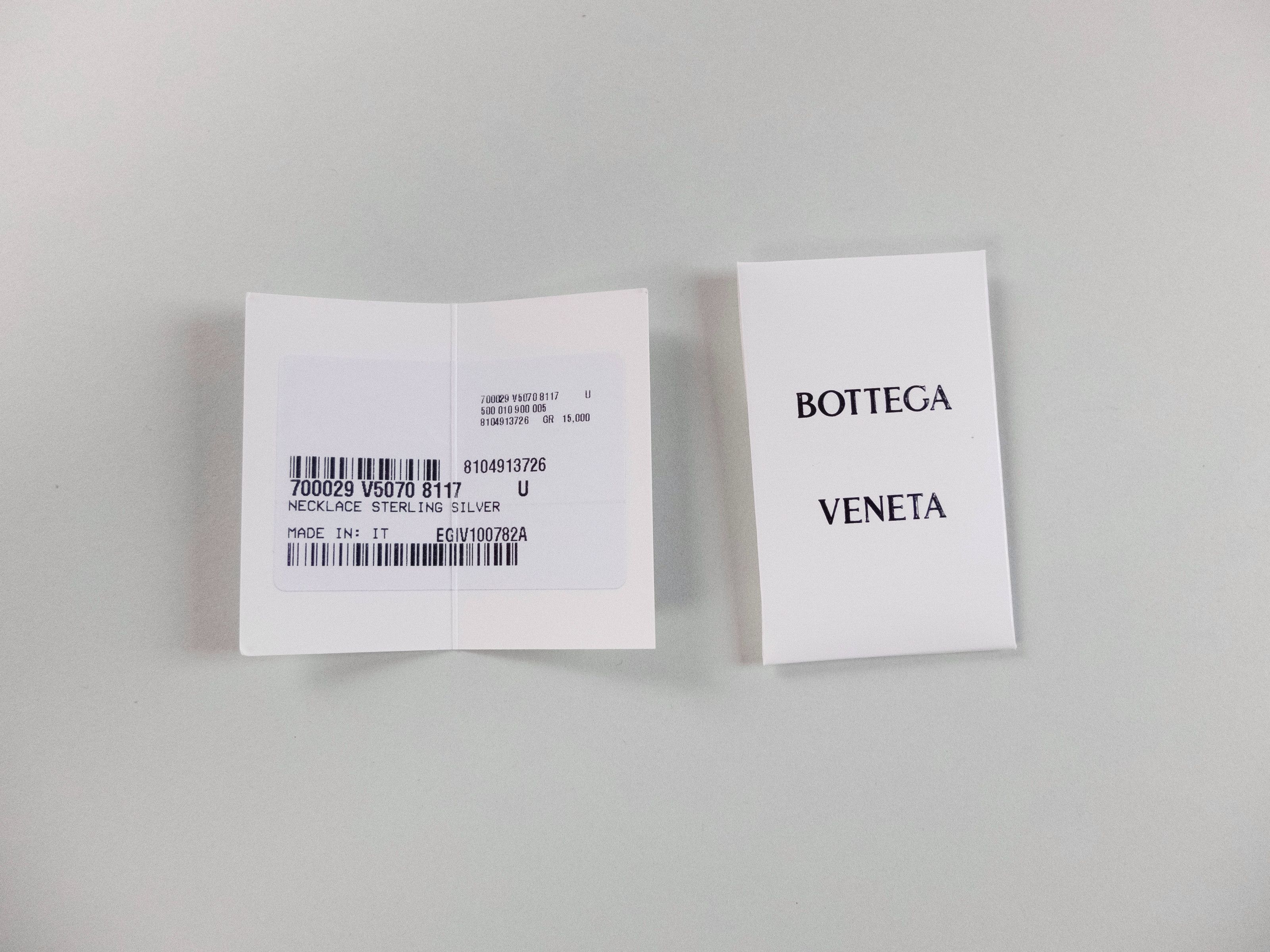 Bottega Veneta BOTTEGA VENETA Figaro sterling silver cones chain necklace q Size ONE SIZE - 8 Thumbnail