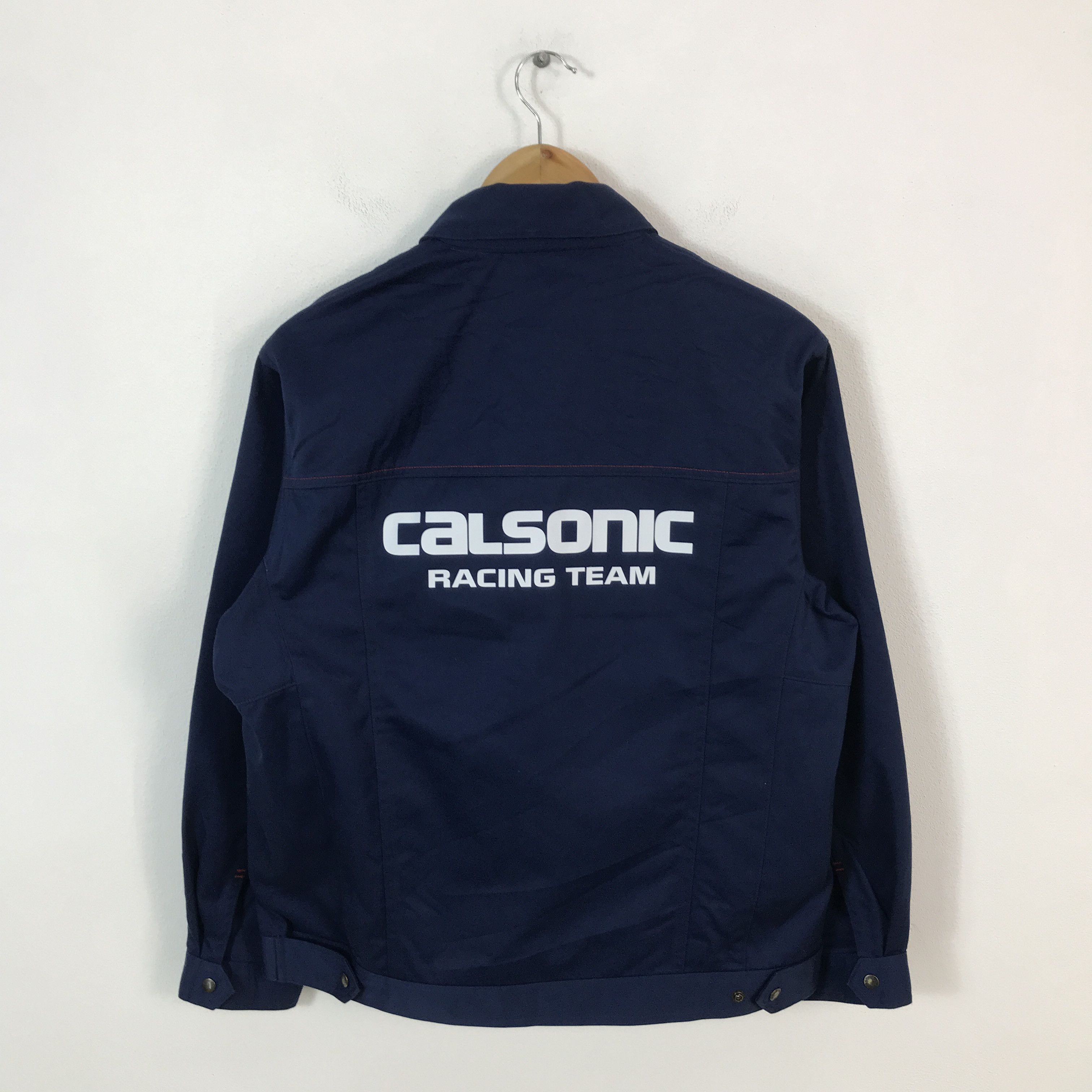 Japanese Brand × Sports Specialties Vtg calsonic racing team uniforms Japan jacket Size US L / EU 52-54 / 3 - 1 Thumbnail