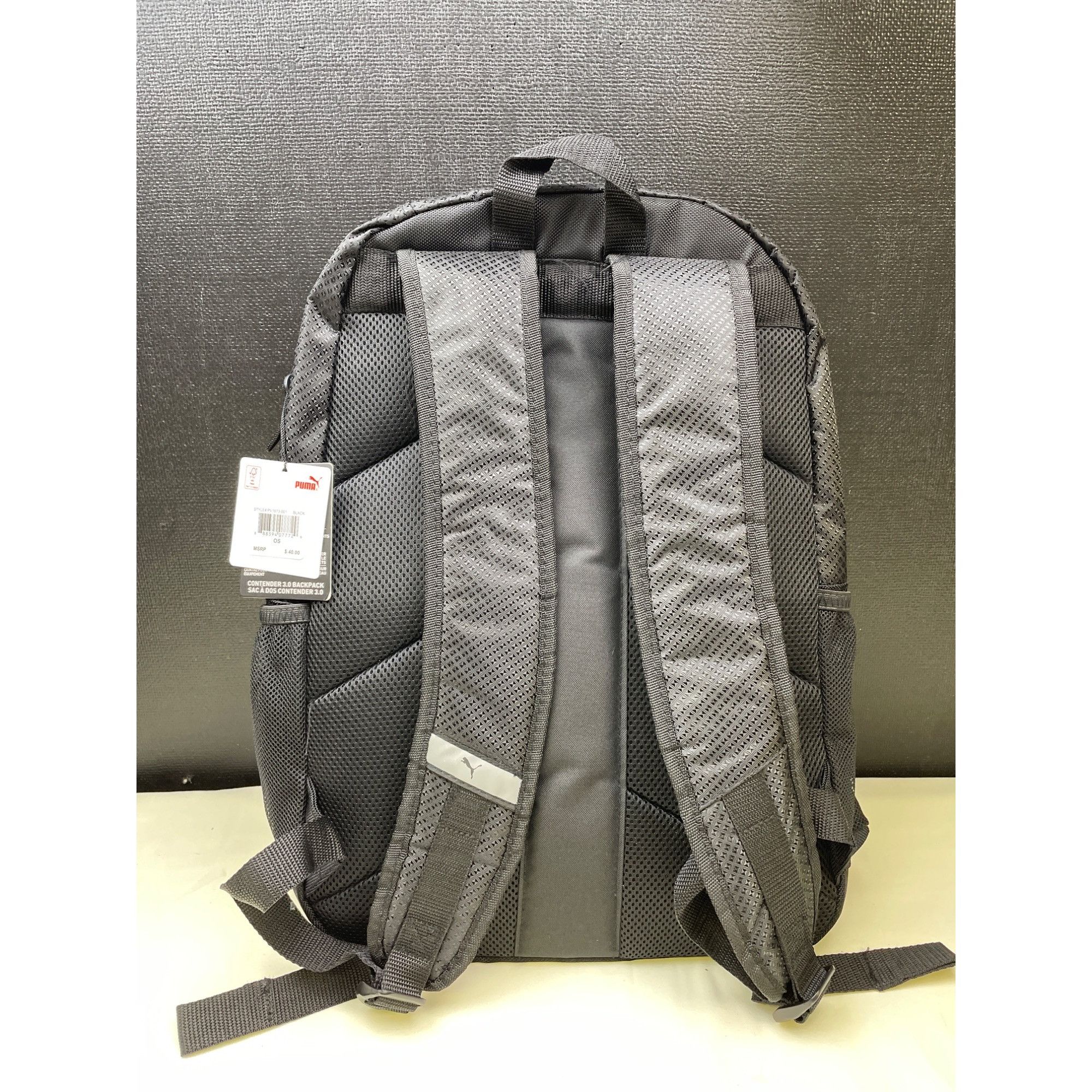 Puma Puma Contender Unisex Black Backpack with Back/Strap Padding Size ONE SIZE - 2 Thumbnail