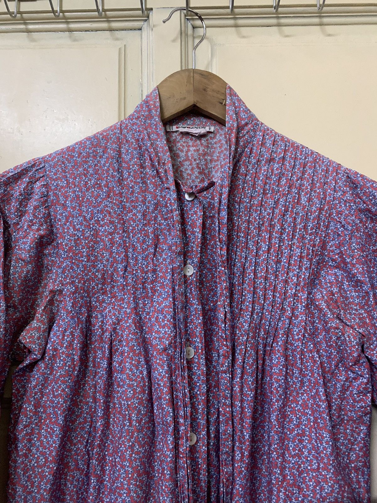 Saint Laurent Paris 💥Vtg Saint Laurent Paris Blouse Shirt Size S / US 4 / IT 40 - 2 Thumbnail