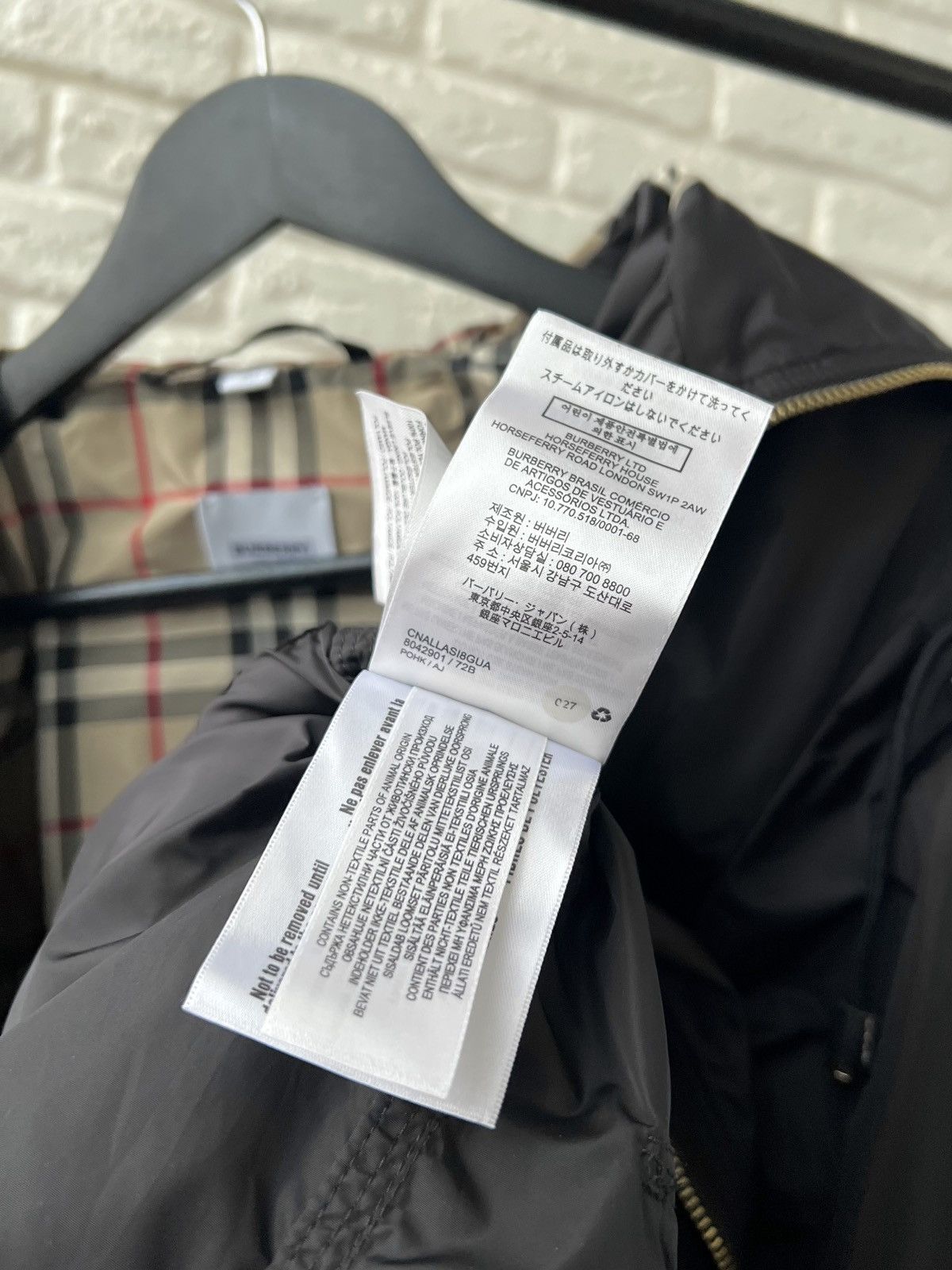 Burberry Burberry London Nylon Checked Zip Hooded Parka Jacket Size M / US 6-8 / IT 42-44 - 12 Thumbnail