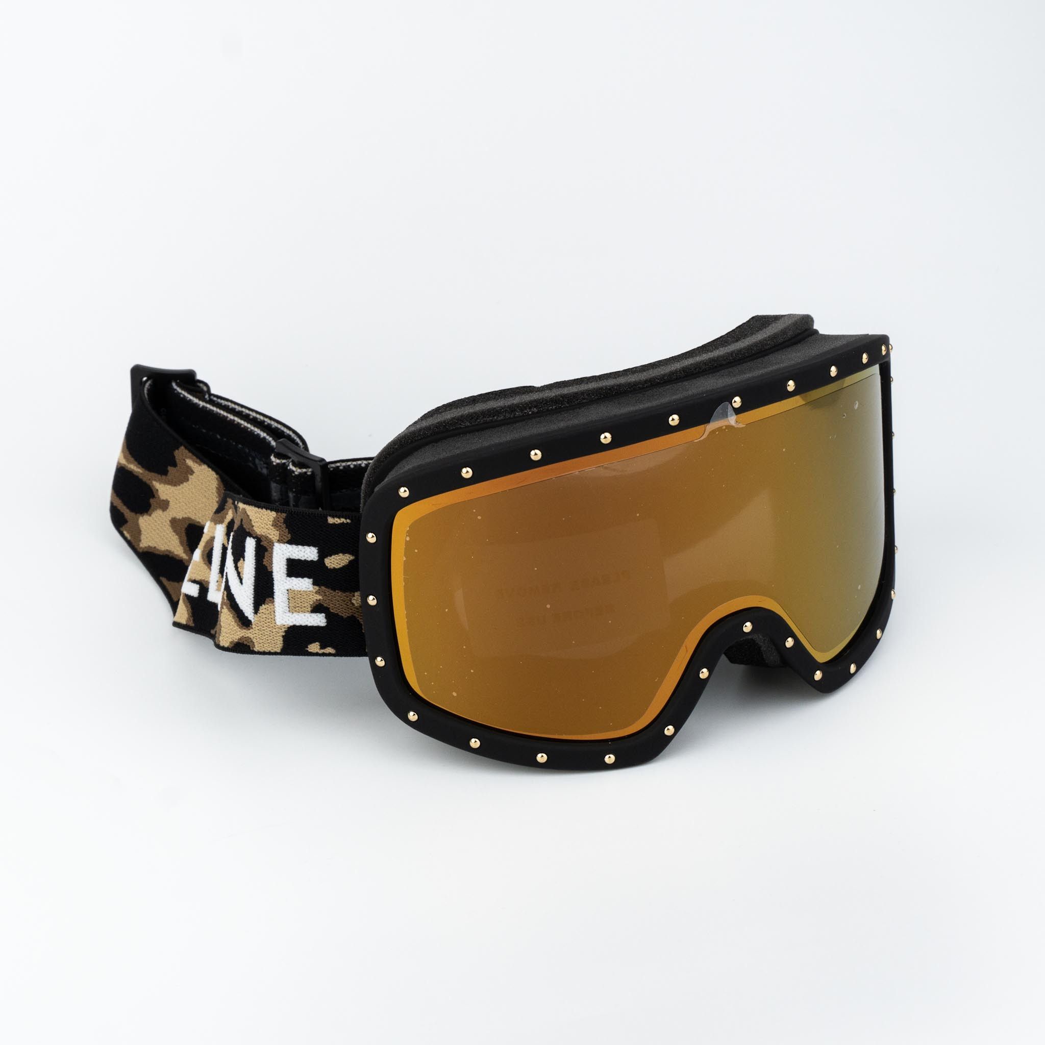 Celine Celine CL40196U SKI MASK 99C Gold Mirror NEW AUTHENTIC Size ONE SIZE - 9 Thumbnail