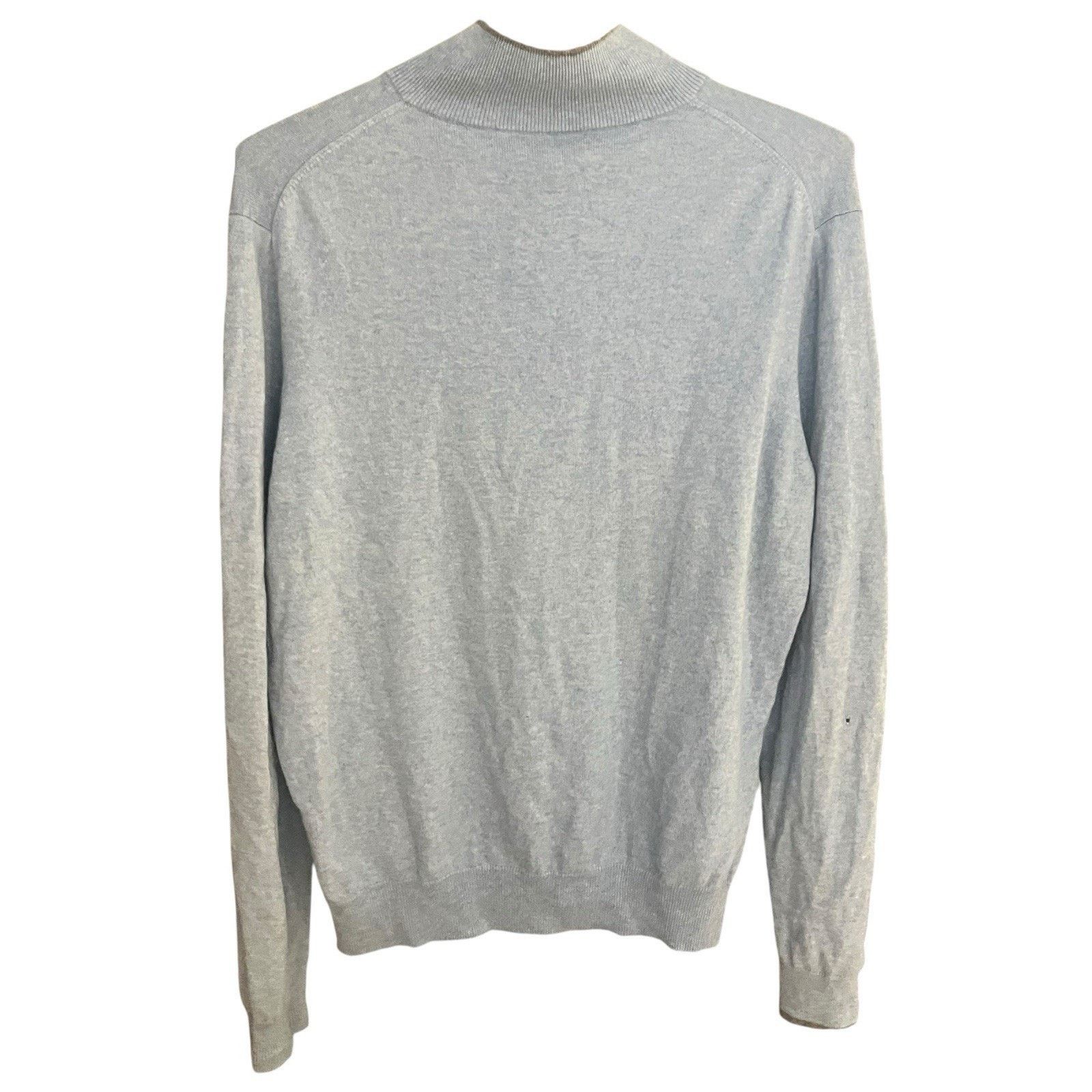 Neiman Marcus Neiman Marcus 100% cloud cashmere men's XL 1/4 blue sweater Size US XL / EU 56 / 4 - 2 Thumbnail