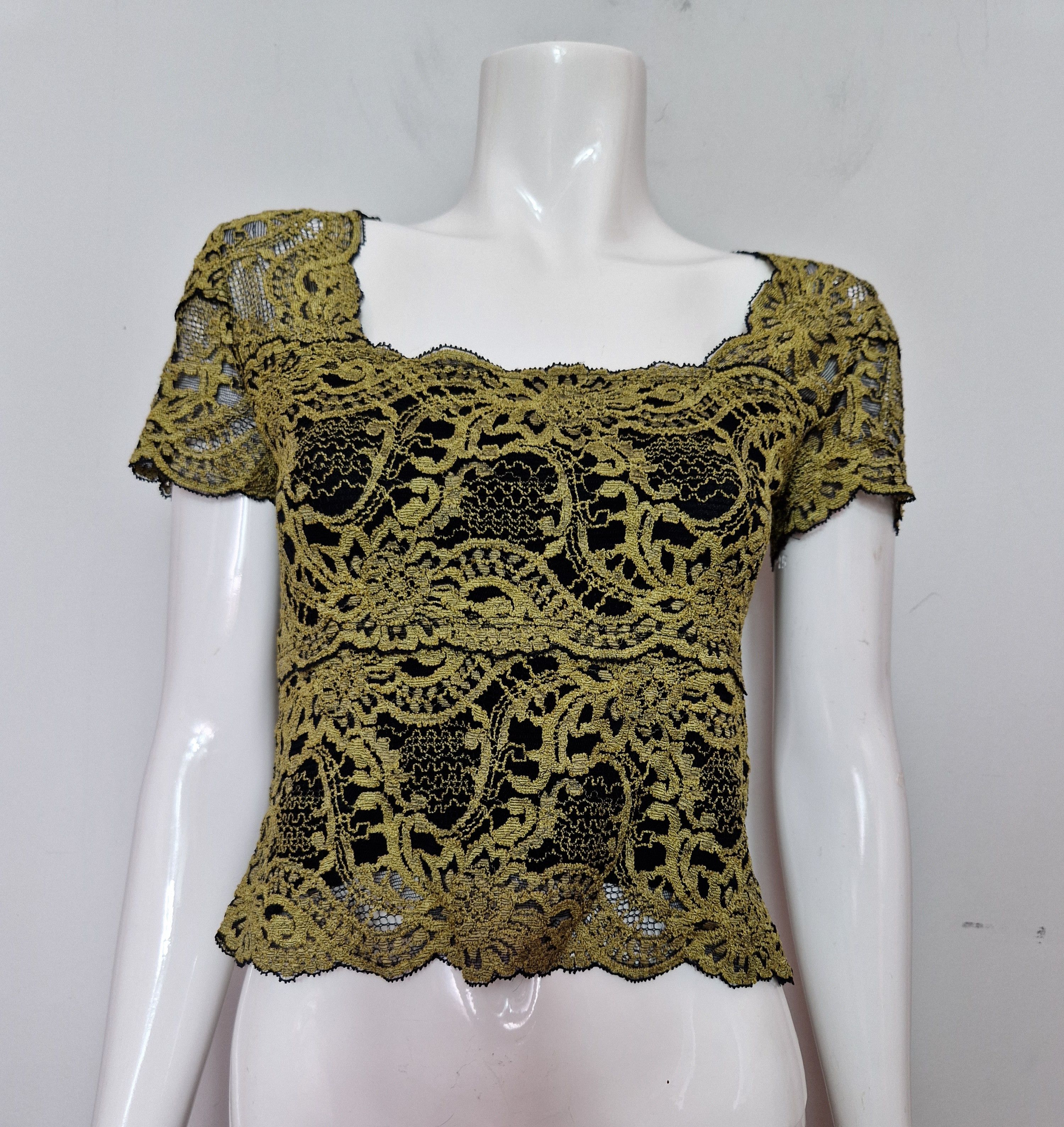 Vintage vintage mesh lace top vintage y2k affliction Size S / US 4 / IT 40 - 2 Thumbnail