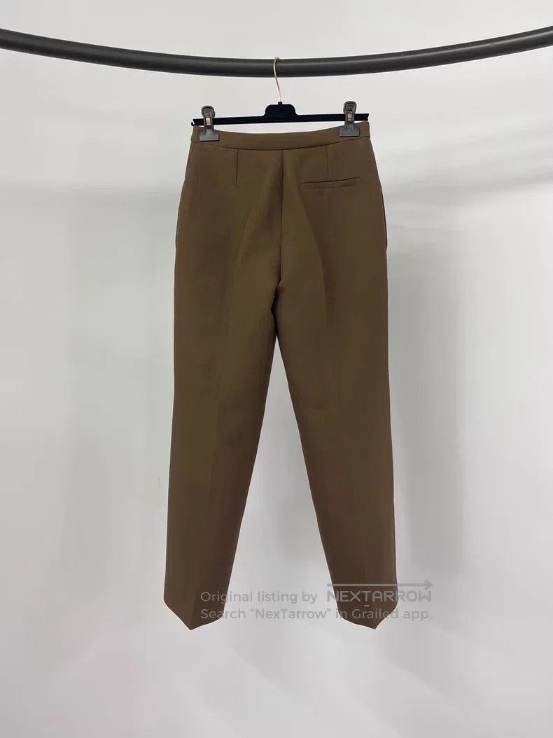 The Row The Row size 2 Brown straight-leg trousers Size 22" - 2 Thumbnail