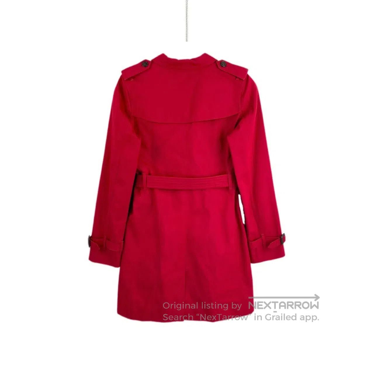Burberry Burberry Size 14Y Mid-length red trench coat| Size XS / US 0-2 / IT 36-38 - 2 Thumbnail