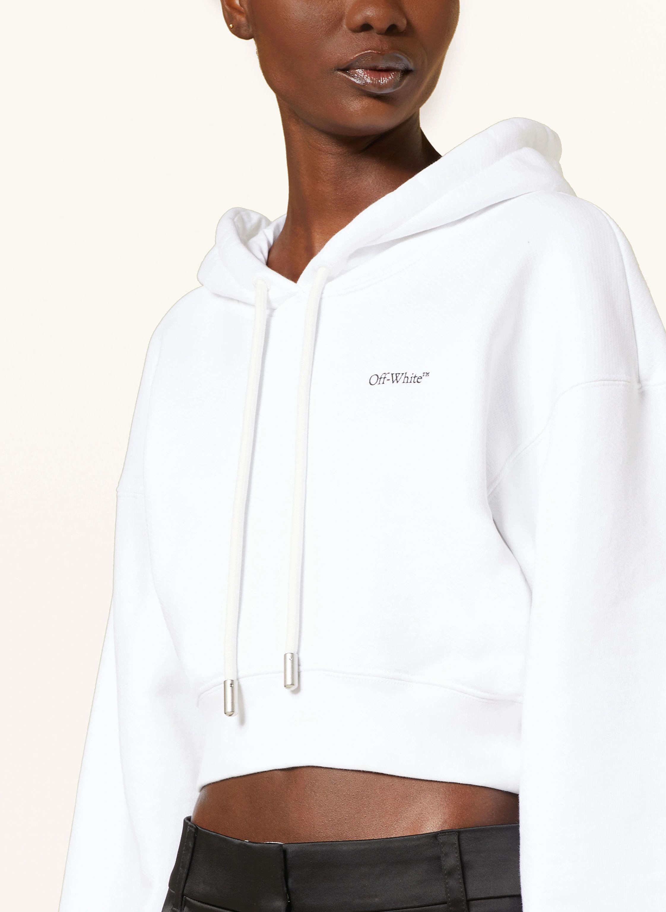 Off-White o1s22i1n0824 X-Ray Arrow Cropped Hoodie in White Size M / US 6-8 / IT 42-44 - 5 Thumbnail