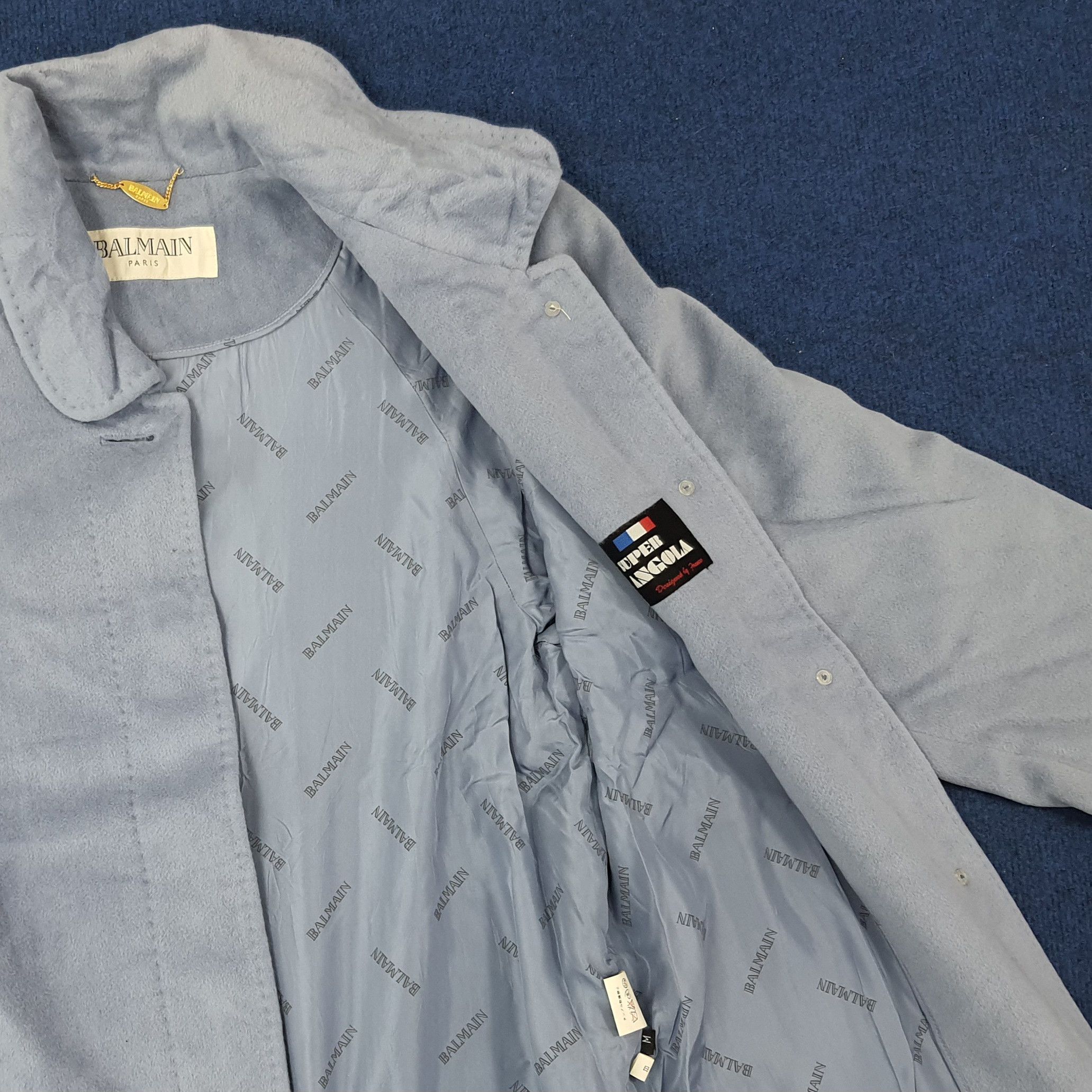 Balmain × Vintage Vintage Balmain Paris Trench Jacket C222N12 Size US M / EU 48-50 / 2 - 7 Thumbnail