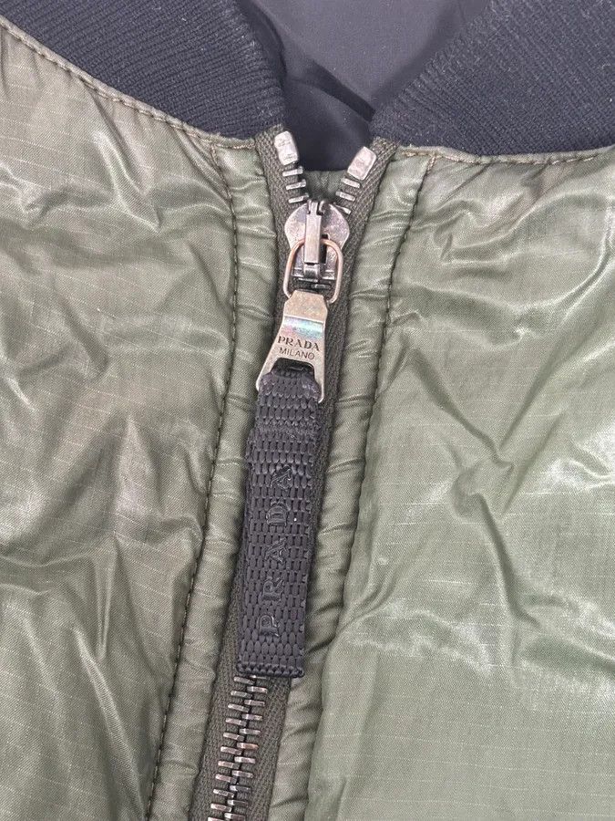 Prada AW2009 Prada Green Nylon Lined Bomber Jacket Size US M / EU 48-50 / 2 - 10 Thumbnail