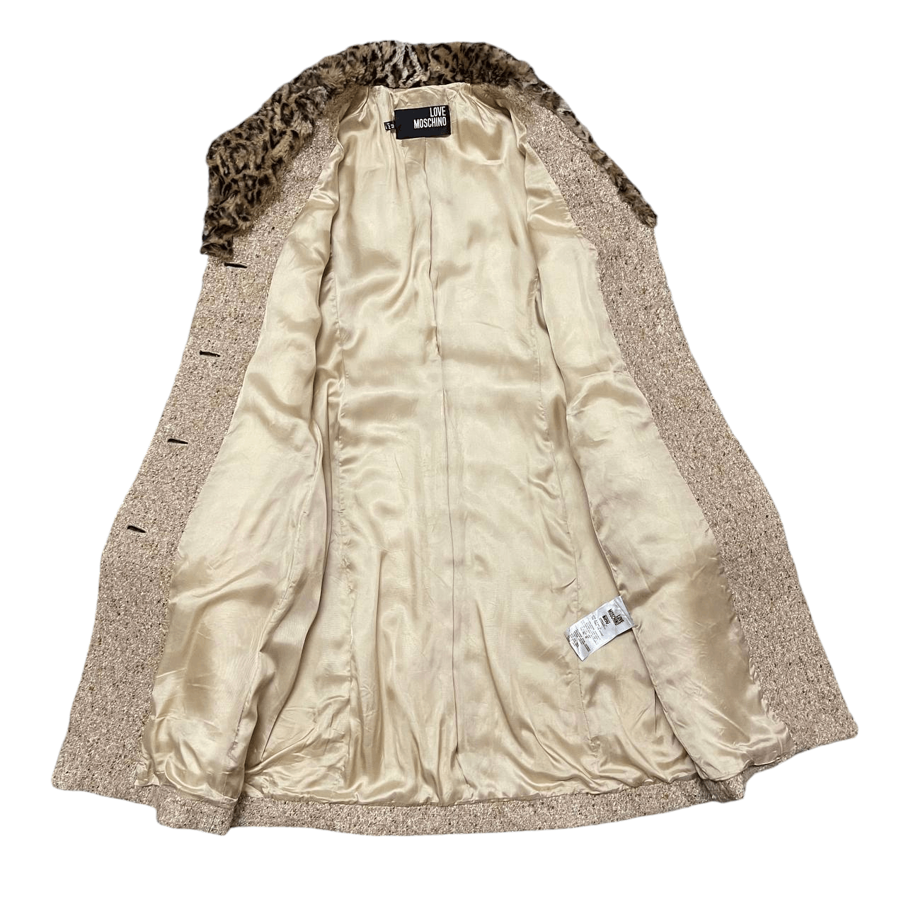 Boutique Moschino Love Moschino Leopard Wool Long Coat Size S / US 4 / IT 40 - 8 Thumbnail