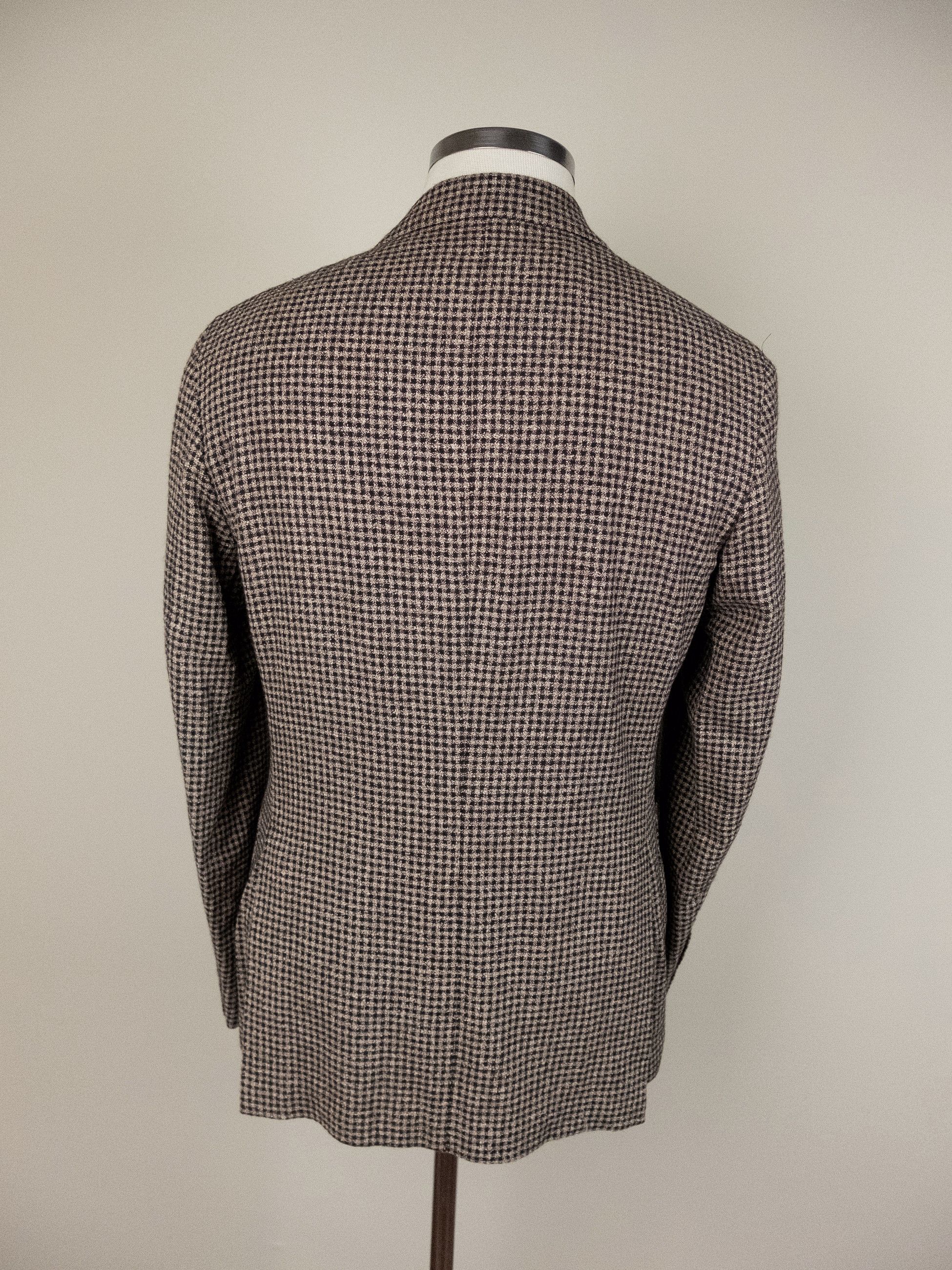 Other 100MAX Napoli brown gingham plaid sportcoat Size 40 Size 40R - 3 Thumbnail