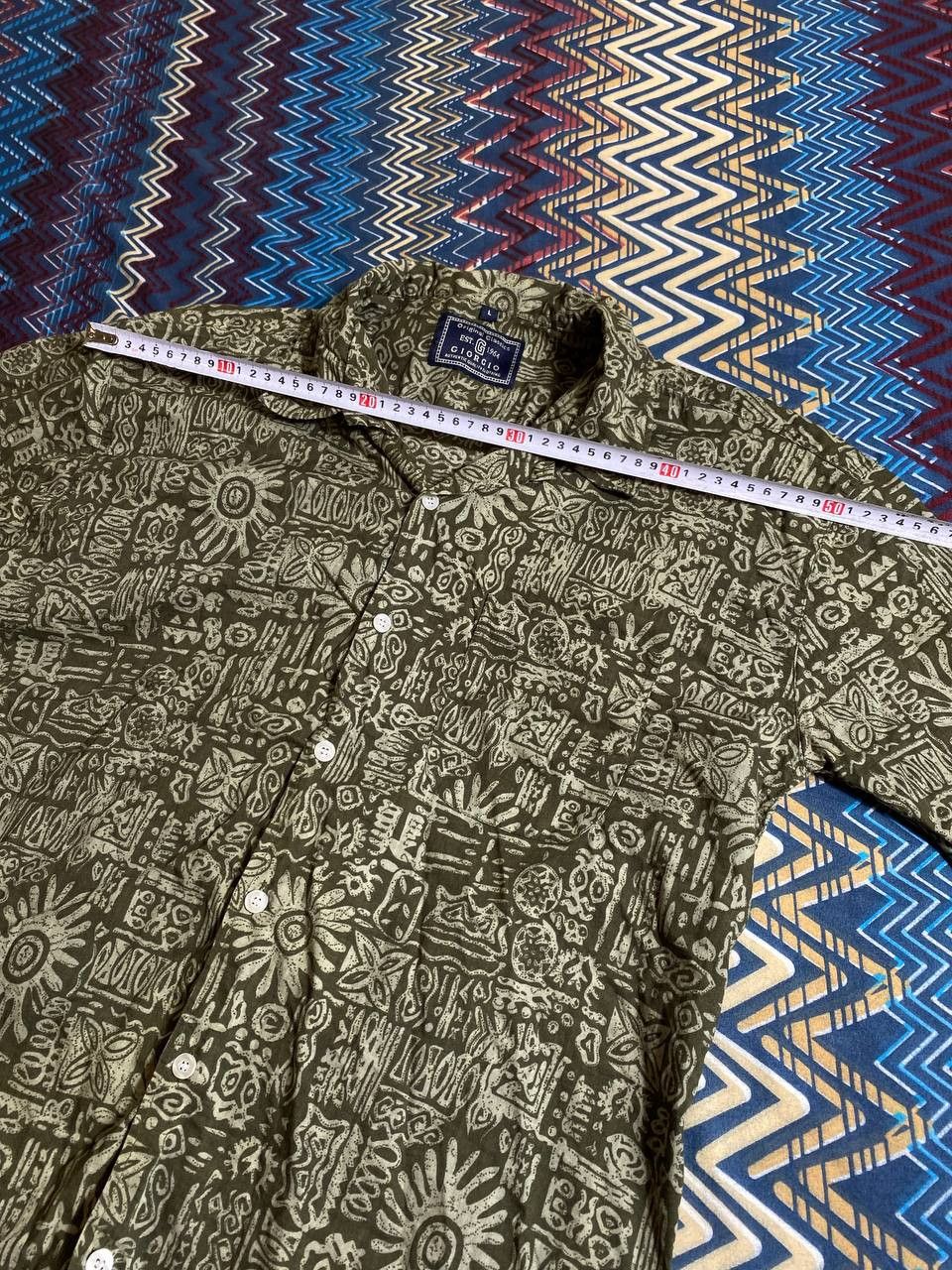 Vintage Short Sleeve Abstract Print Button Up Down Shirt Size US L / EU 52-54 / 3 - 6 Thumbnail