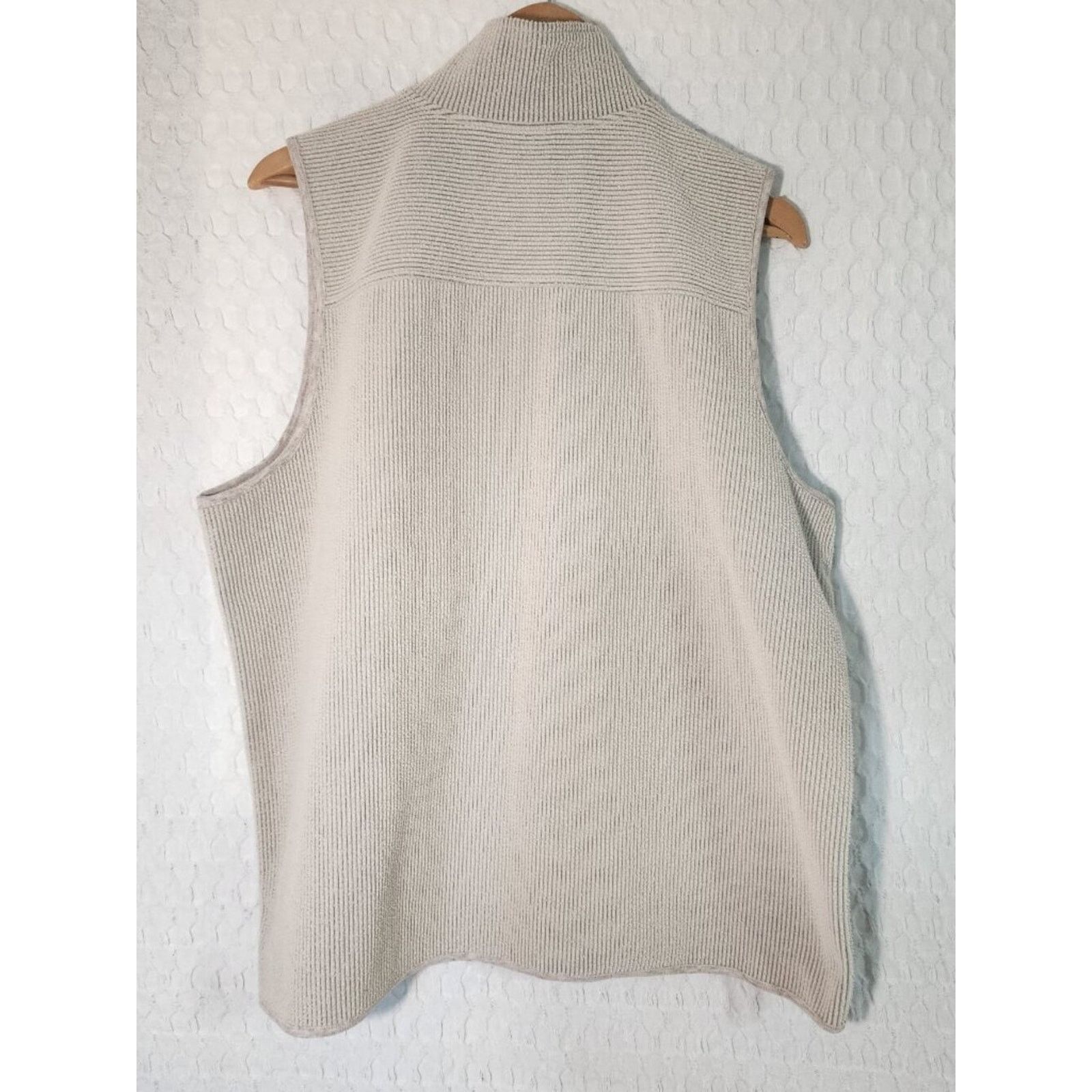 Chaps Chaus Sport Vintage XL Women's Beige Ribbed Vest Size XL / US 12-14 / IT 48-50 - 2 Thumbnail