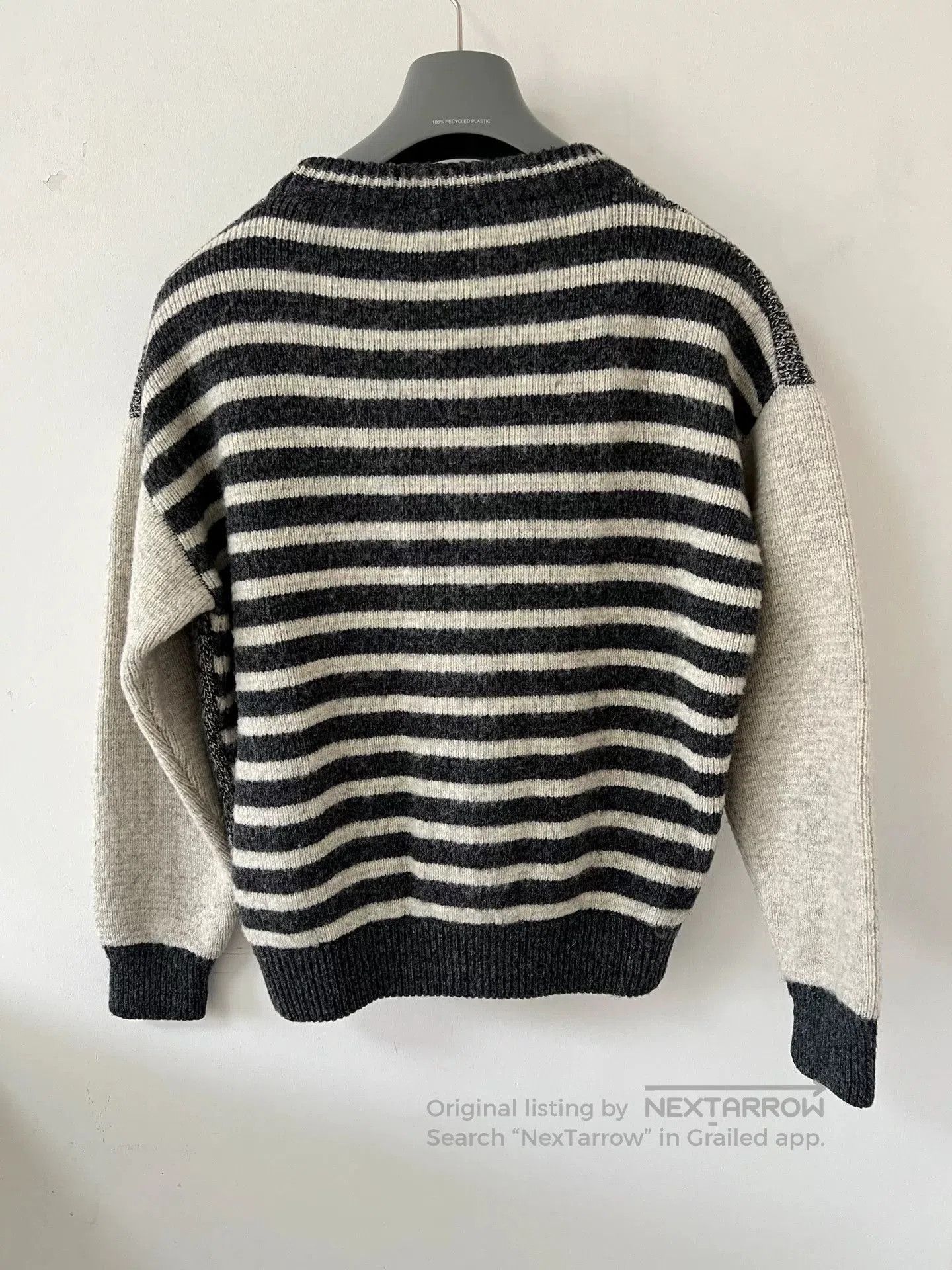 Saint Laurent Paris Saint Laurent Gray Cardigan with Y Patch. Size US S / EU 44-46 / 1 - 4 Thumbnail