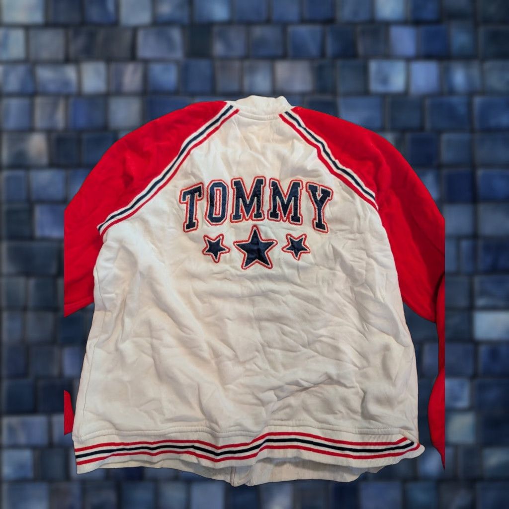 Tommy Hilfiger Tommy Hilfiger Varsity Jacket Tommy Sport Baseball Letterman Bomber Wonyoung XL Red Women Zip Hooded Logo Embroidered Size XL / US 12-14 / IT 48-50 - 1 Thumbnail