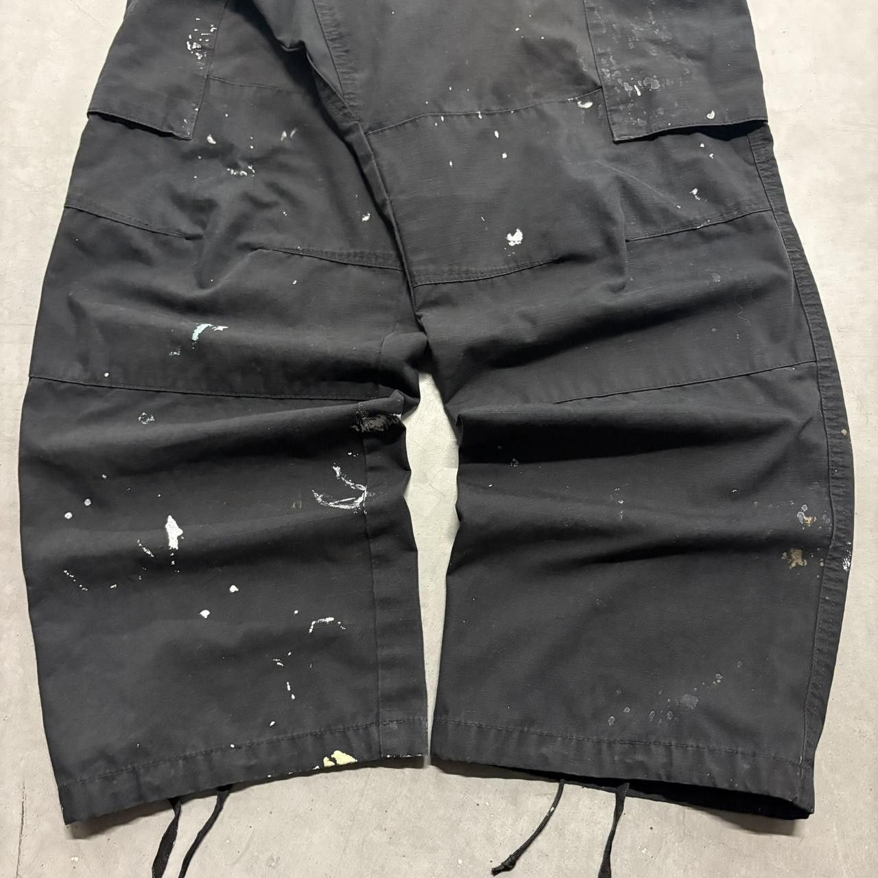 Vintage Crazy Vintage Y2K/2000s Baggy Paint Splatter LAPG Black Streetwear Style Cargo Pants! Size US 38 / EU 54 - 5 Thumbnail