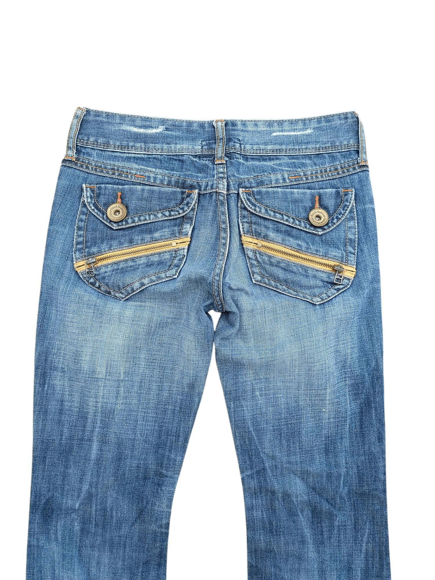 Japanese Brand VINTAGE 90s Flared Back Number Faded Jean Size US 28 / EU 44 - 17 Thumbnail
