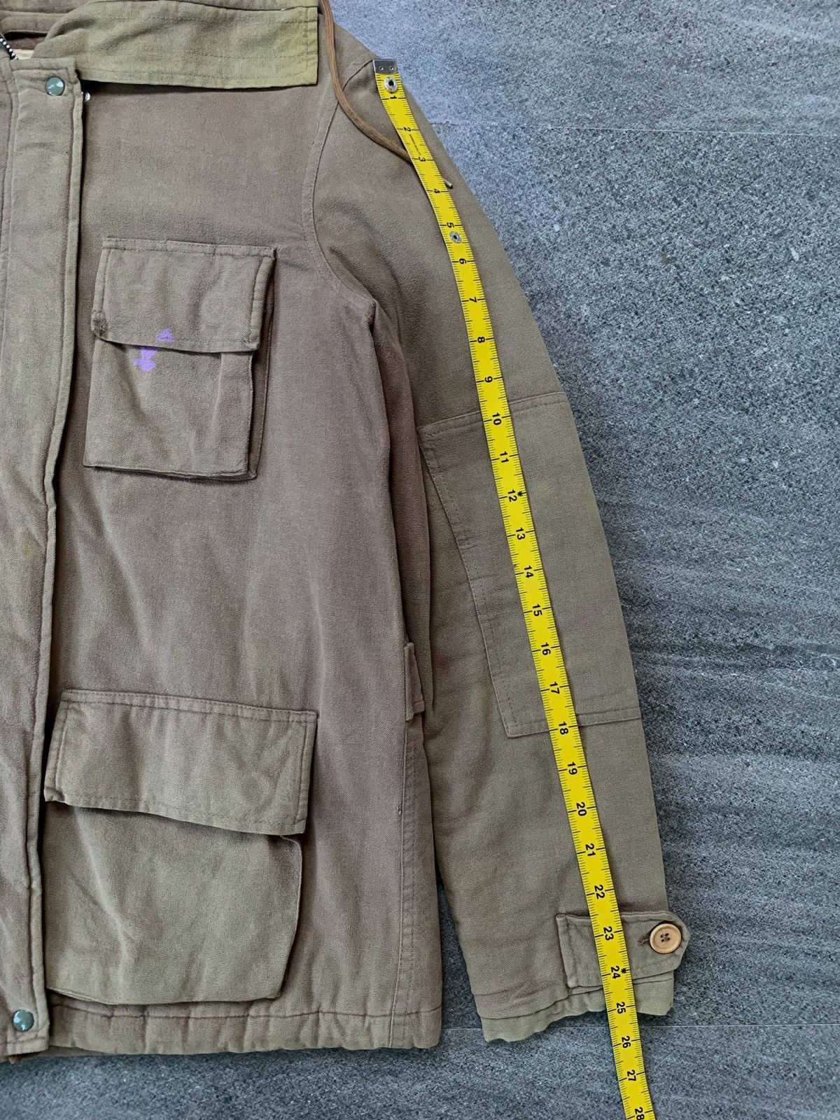 Helmut Lang FREE TAX! Vintage Cotton Military Heavy Coat Jacket Size US S / EU 44-46 / 1 - 17 Thumbnail