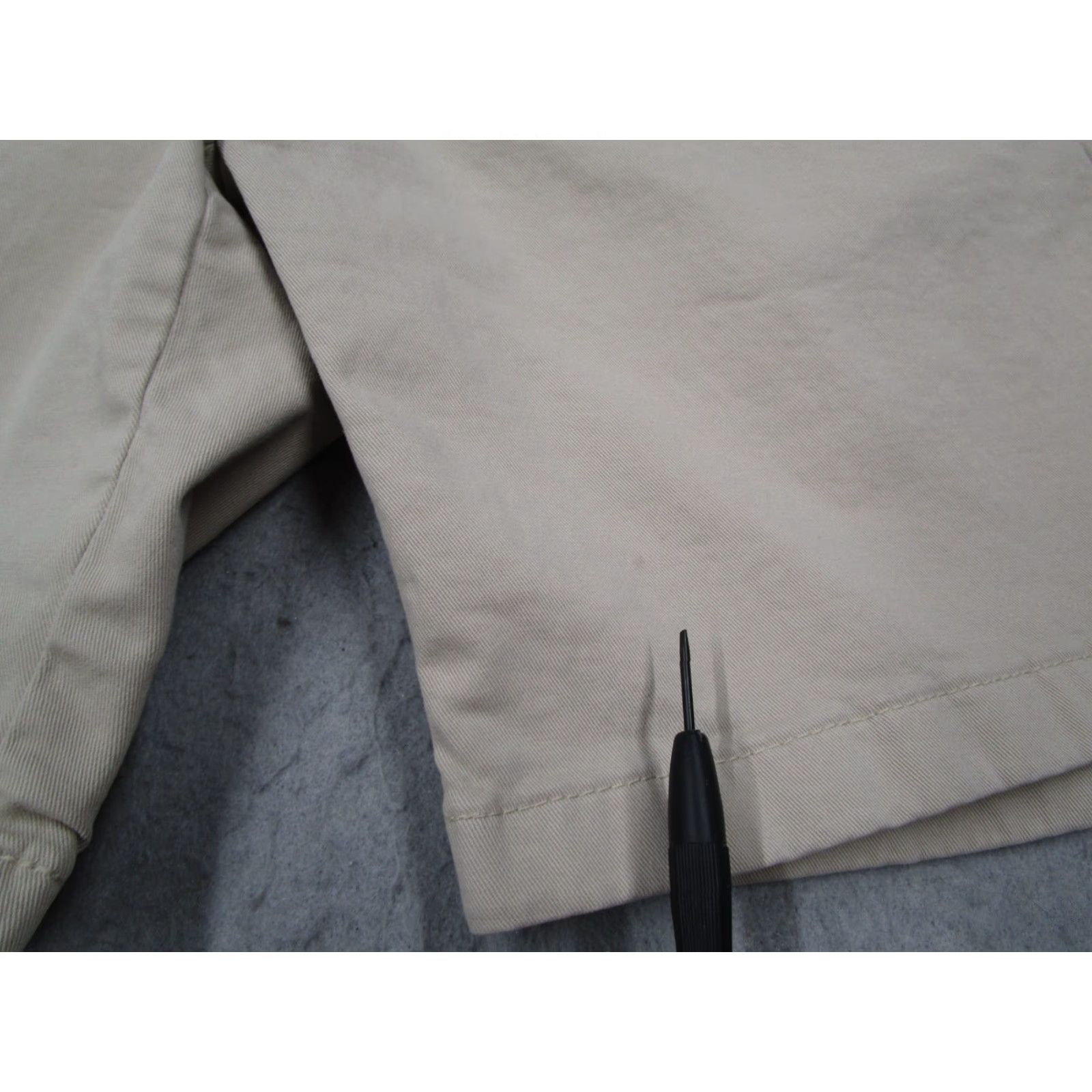 Vintage MR. P PORTER Shorts Mens 28 Beige Flat Front 7" Organic Blend Classic Casual Beach Nautical Sports Pockets 5-Pocket Style Chino Button Zip Mens Size US 28 / EU 44 - 6 Thumbnail