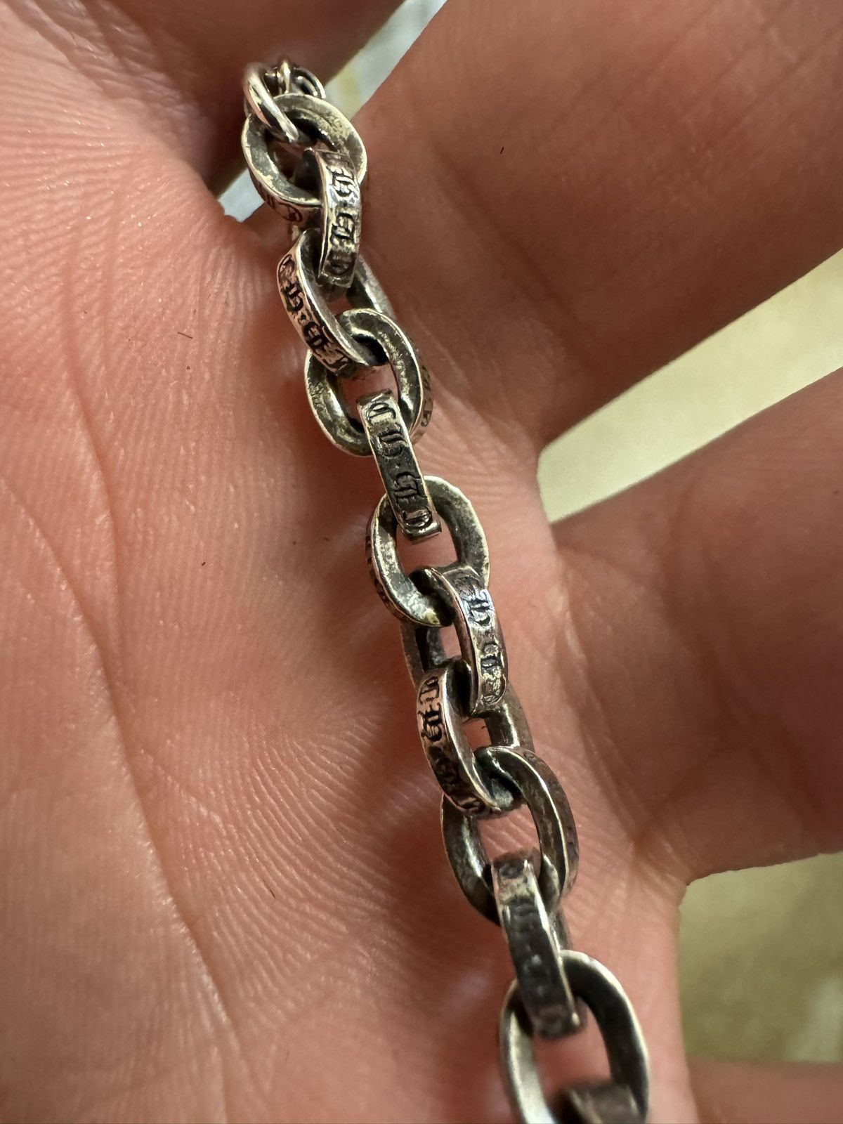 Chrome Hearts Chrome Hears Paper chain 7 inch silver bracelet Size ONE SIZE - 4 Thumbnail