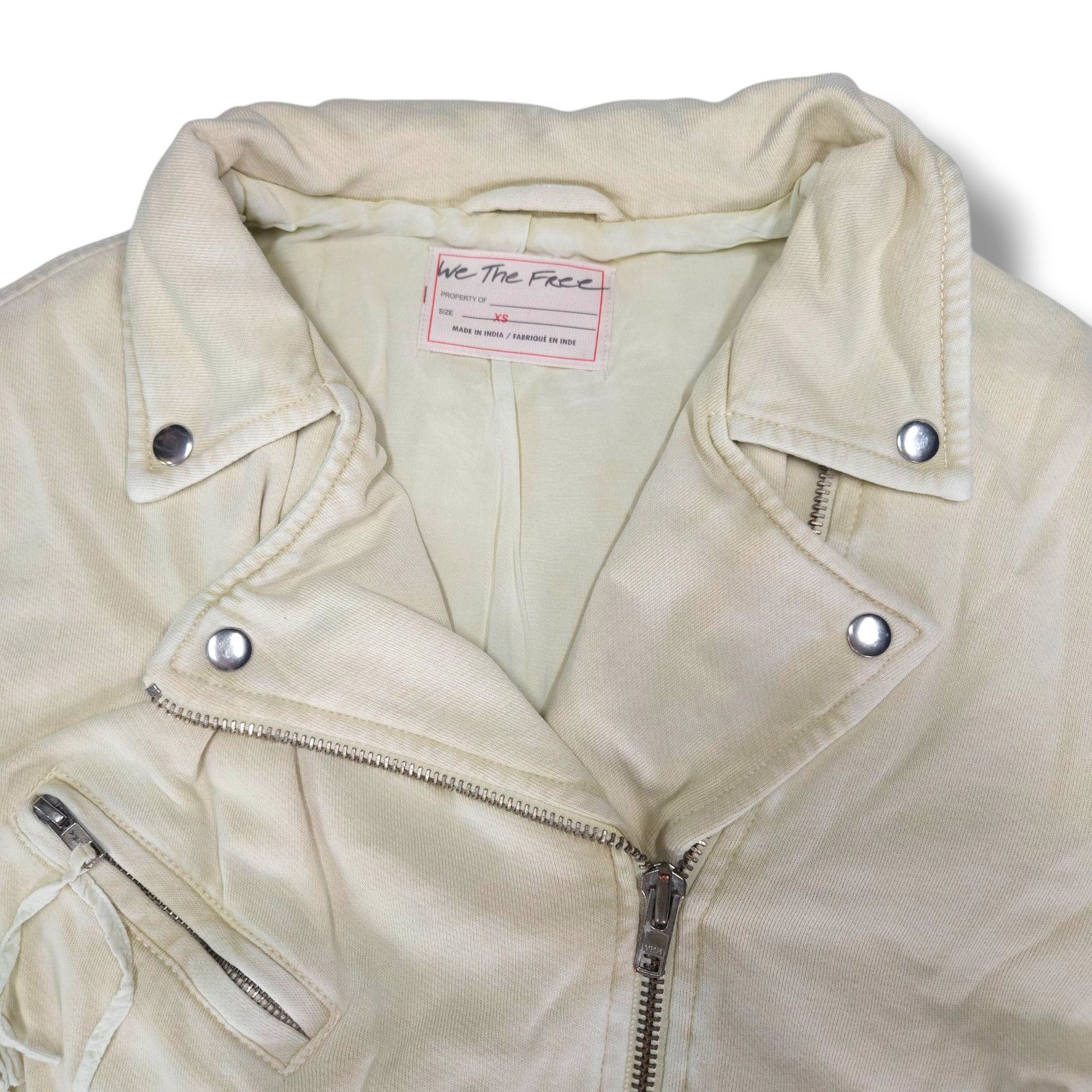Free People Free People Knit Moto Jacket Oversized Belt Vanilla Cream XS Size XS / US 0-2 / IT 36-38 - 6 Thumbnail