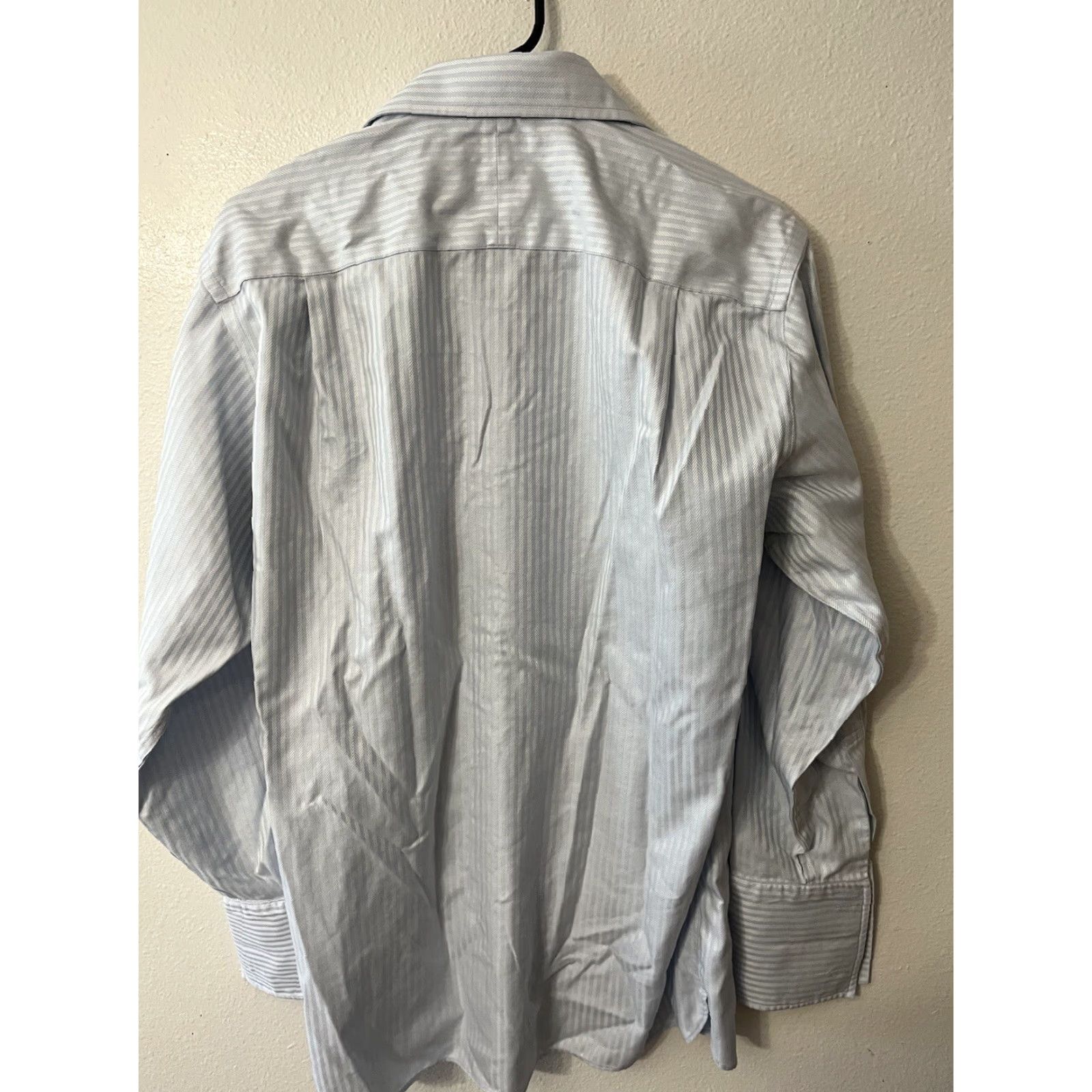 Jos. A. Bank Jos. A. Bank Shirt Mens 16-33 Blue Stripes Casual Long Sleeve Signature Button-Up Knit 100% Cotton Size US L / EU 52-54 / 3 - 3 Thumbnail