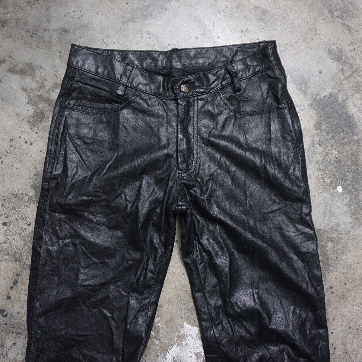 Genuine Leather × Japanese Brand × Leather Horn work Genuine Leather Pant Size US 30 / EU 46 - 2 Thumbnail