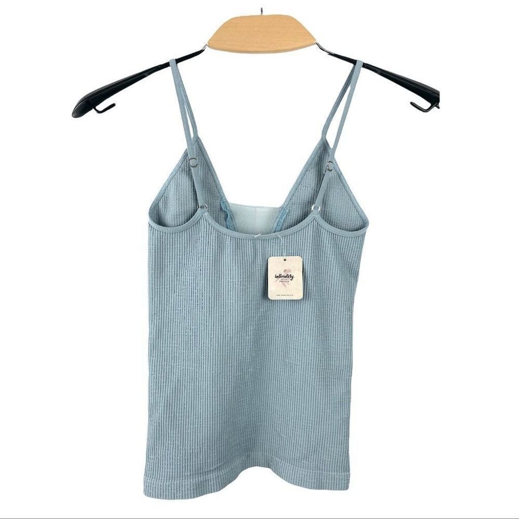Free People NEW Free People Come Around Stretch Cami Light Blue XS/S Size S / US 4 / IT 40 - 6 Thumbnail