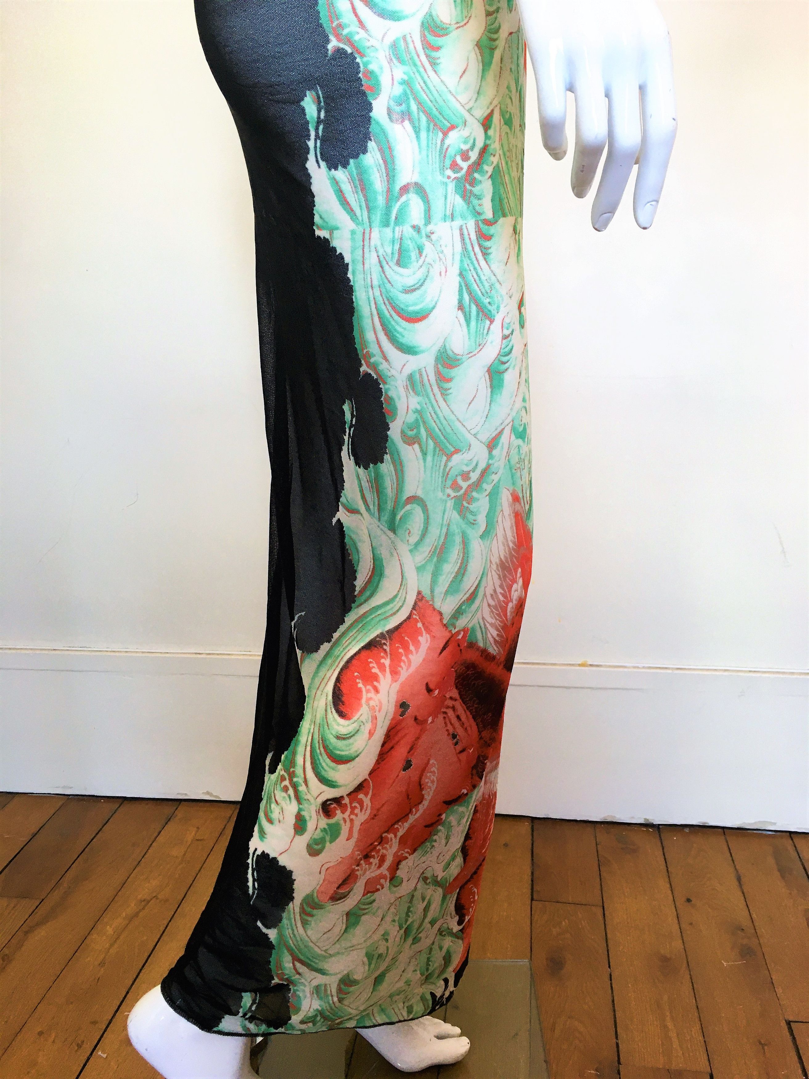 Jean Paul Gaultier Jean Paul Gaultier Backless FW 1995 Mesh Medium Maxi Dress Size M / US 6-8 / IT 42-44 - 7 Thumbnail