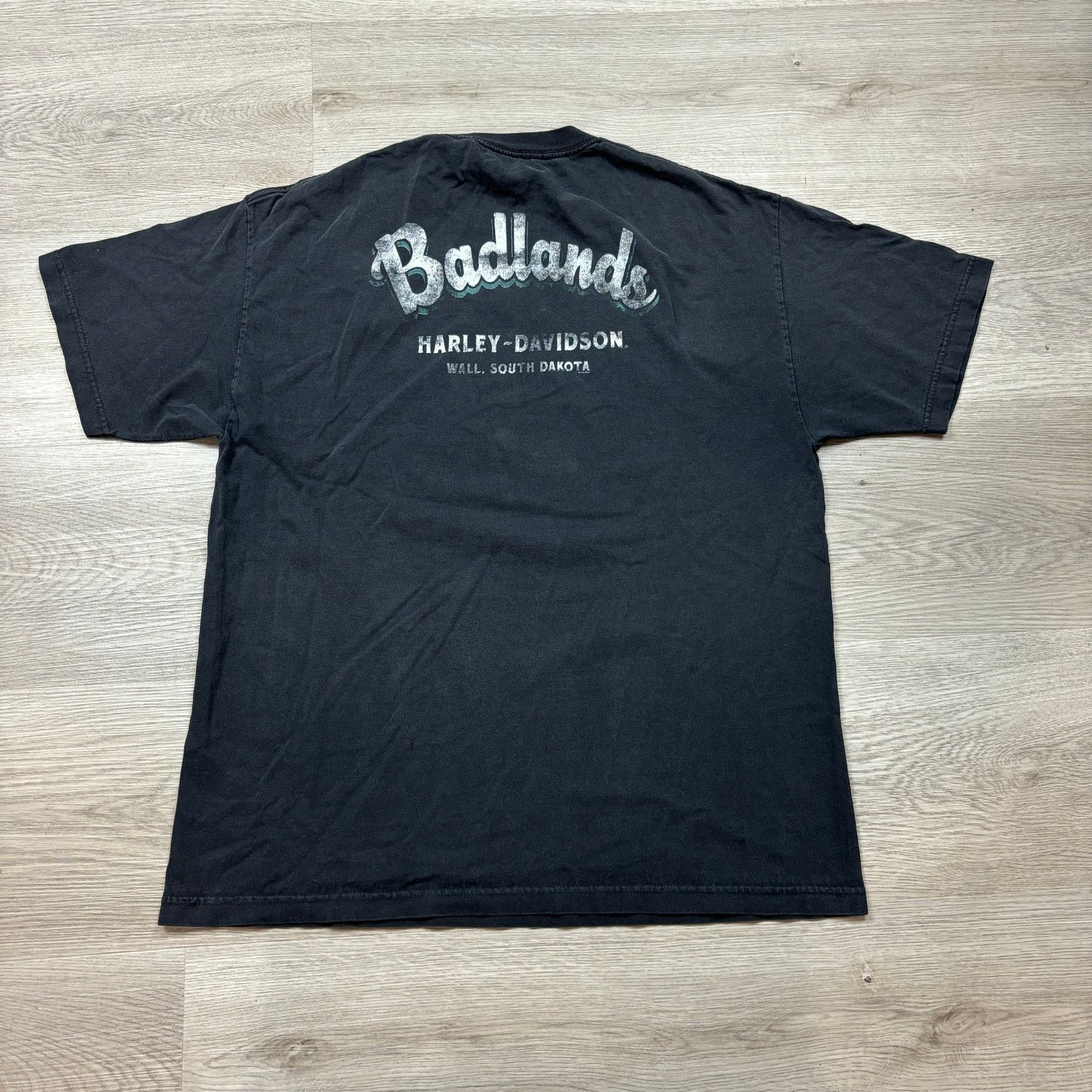 Harley Davidson Harley Davidson Badlands South Dakota Shirt Men's XL Grunge Size US XL / EU 56 / 4 - 4 Thumbnail