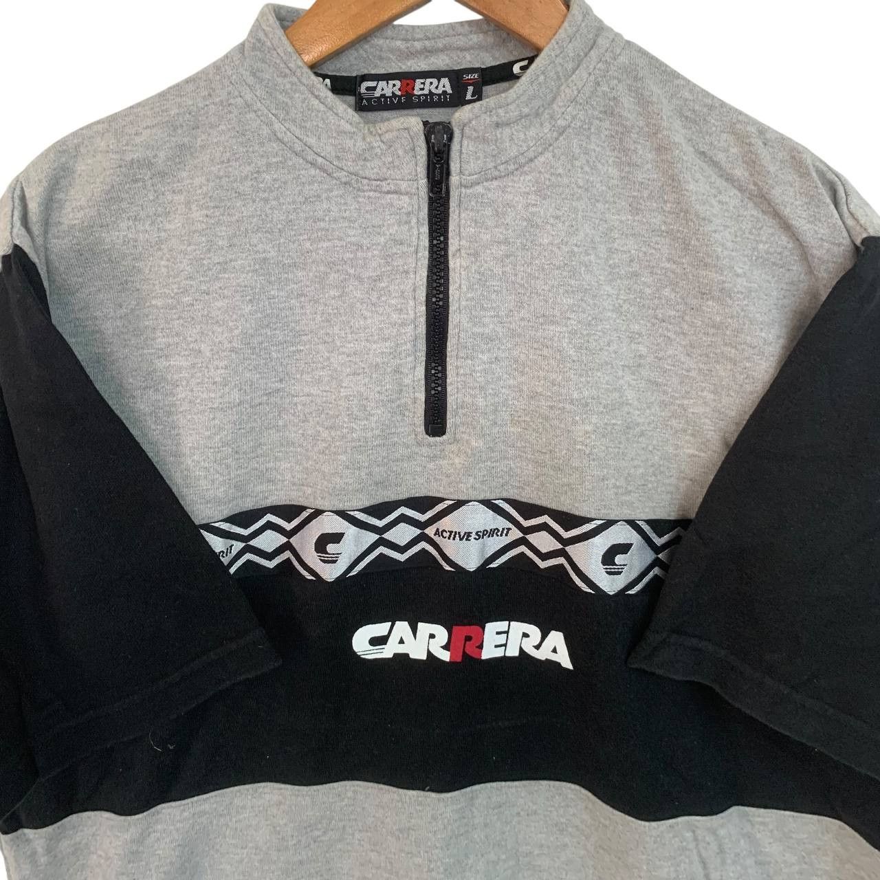 Carrera Vintage Carrera Jumper Half Zip Sweatshirt Rare 90s Size US L / EU 52-54 / 3 - 2 Thumbnail