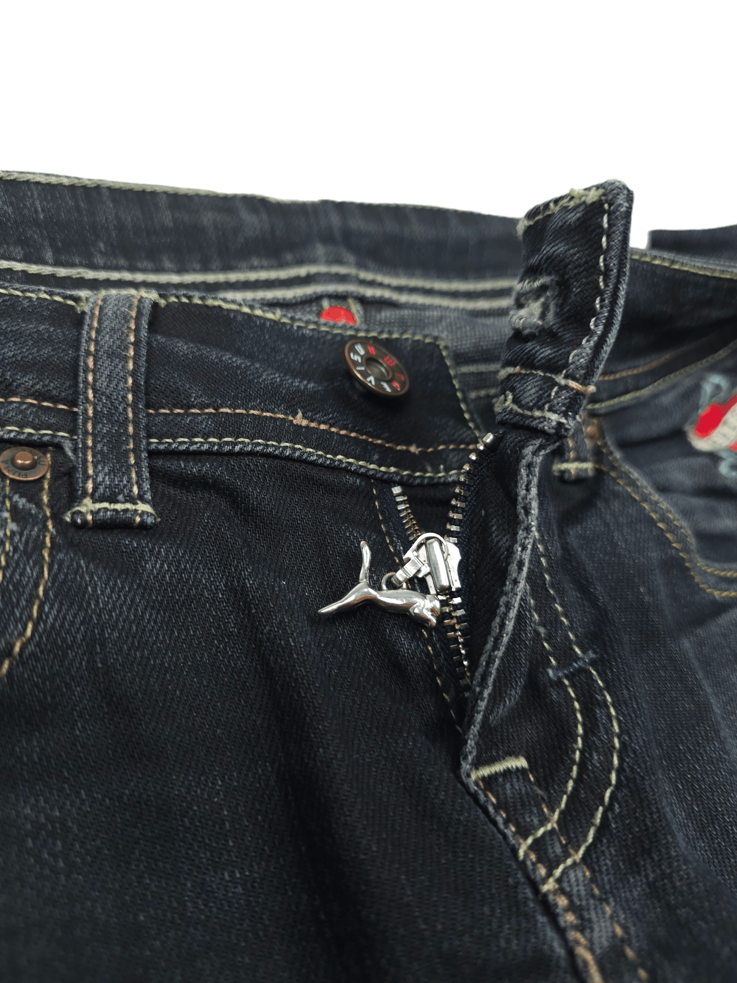 Evisu × Vintage 💎 26/32 Evisu X Puma Skinny Women's Denim Jeans Y2K Size 26" / US 2 / IT 38 - 9 Thumbnail