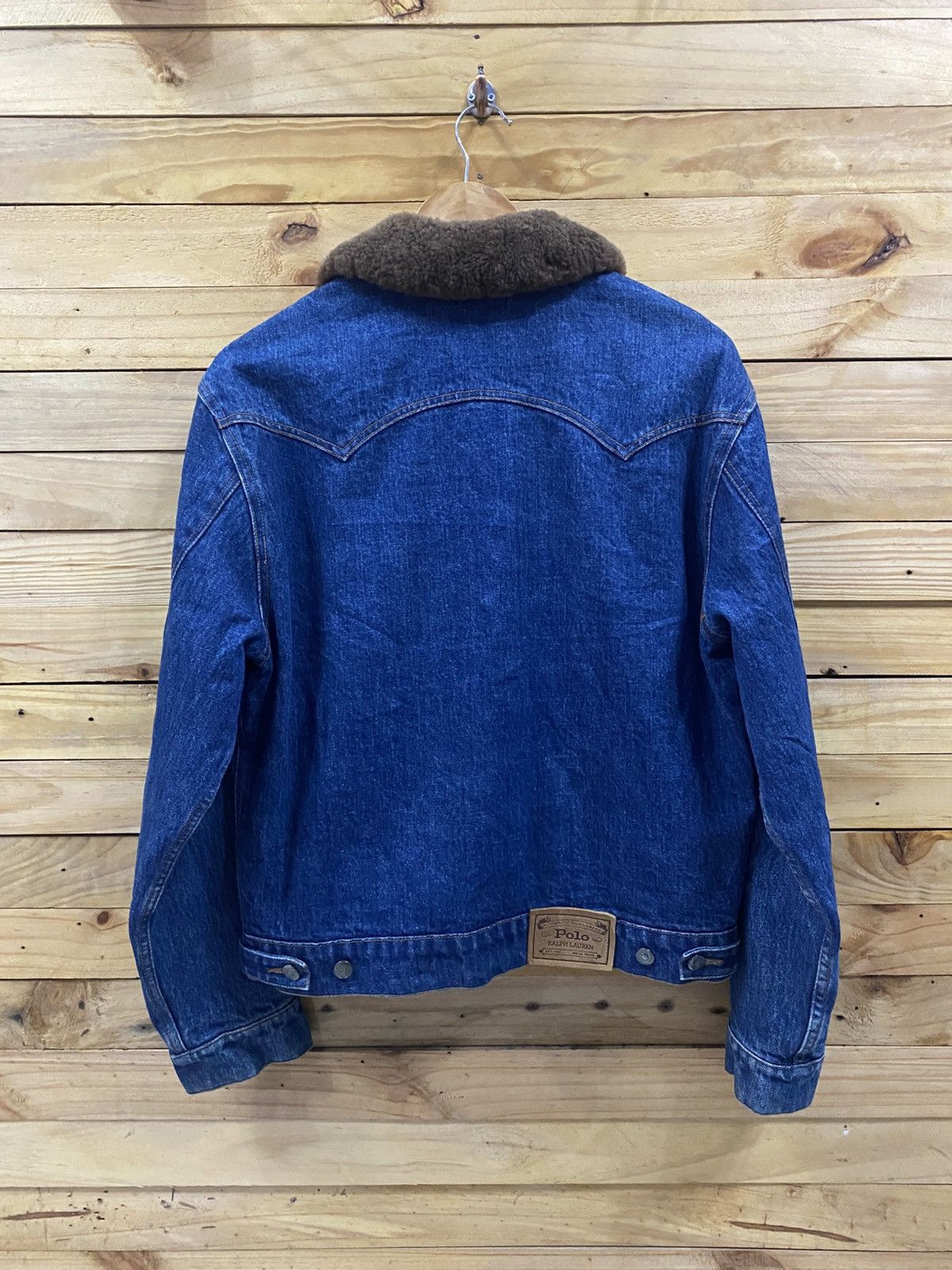 Polo Ralph Lauren 80s Polo Ralph Lauren sherpa collar denim trucker jacket Size US M / EU 48-50 / 2 - 3 Thumbnail